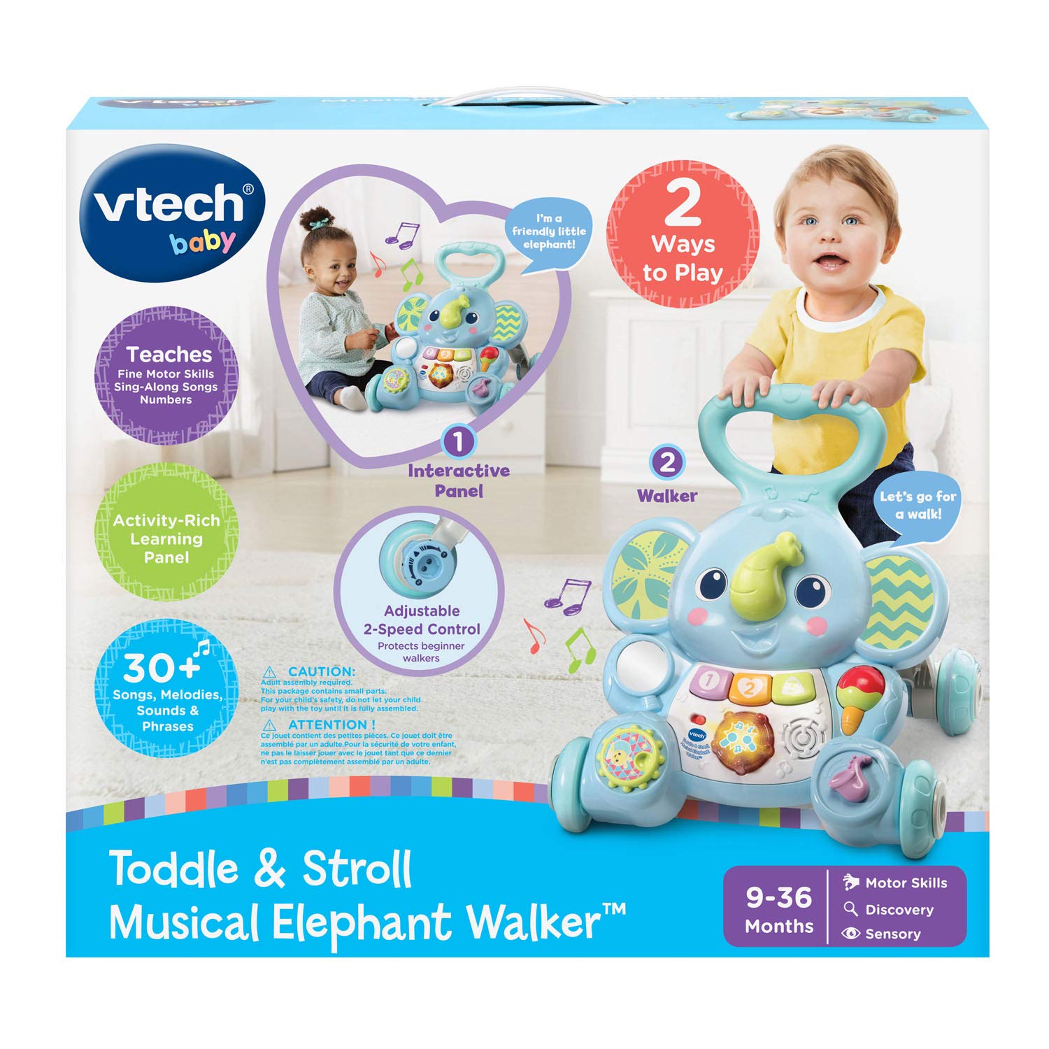 VTech Toddle and Stroll - Caminante Musical de Elefante