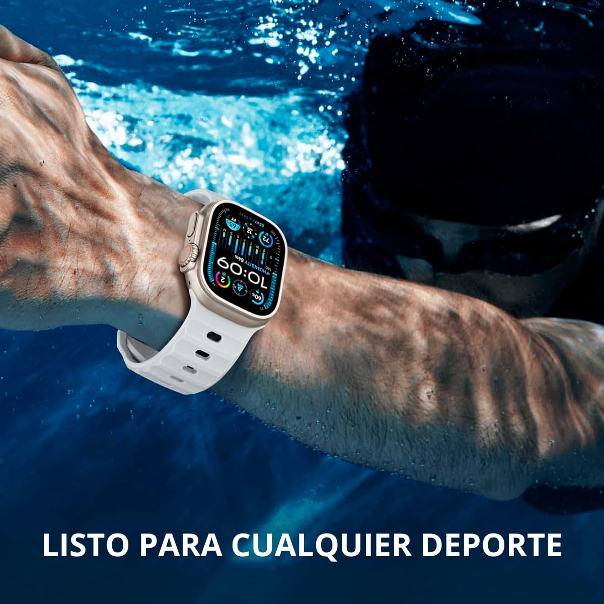 Tarcisio 6 Pack Nuevas Correas compatibles con apple watch ultra 2 de 49, 45, 44, 42mm. Correas de Silicona Deportiva Waterproof para Watch Series ultra 2 SE, ultra y 9/8/7/6/5/4/3/2/1