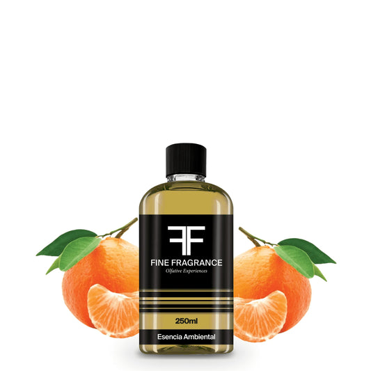 Fine Fragrance, Esencia para difusor aroma Mandarina, 250ml, ultra concentrada para uso exclusivo en difusores profesionales y aromaterapia