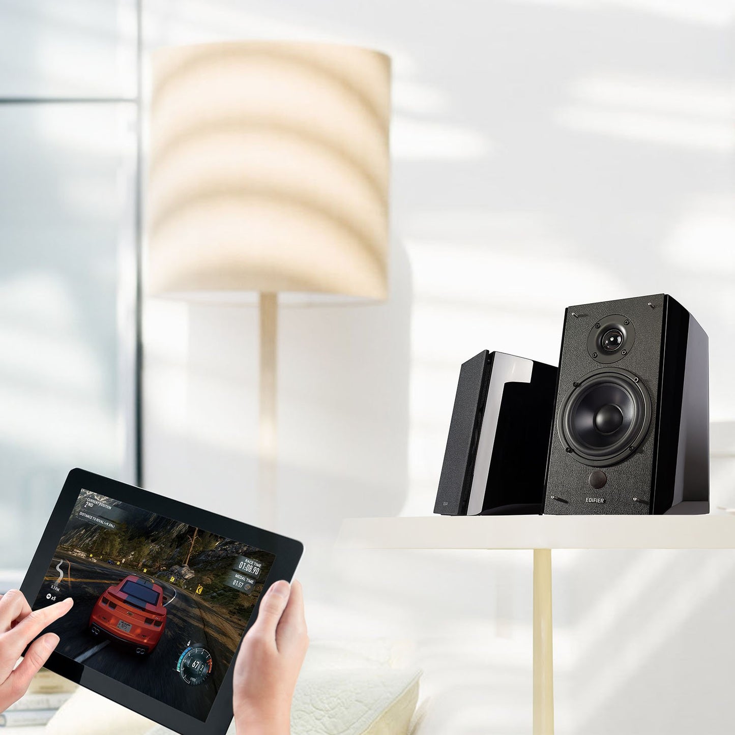 Altavoces de Estantería Edifier Negro Bluetooth con Entrada Óptica y 120 Vatios RMS