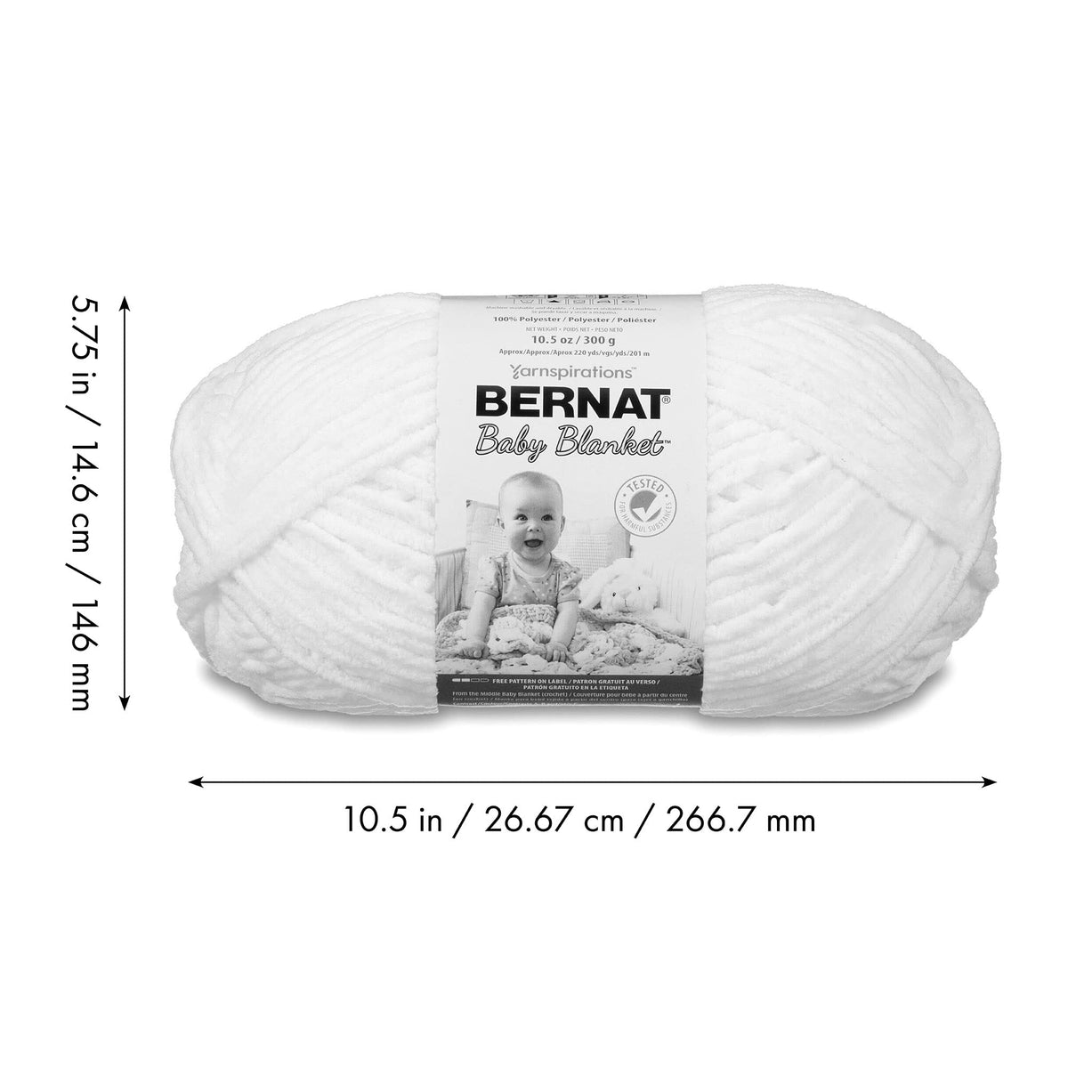 Bernat - Hilo para Manta de bebé, Pequeñas Petunias, Big Ball, 1, 1