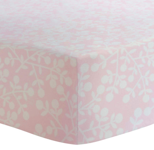 Kushies Funda para cambiador de 1 pulgada, 100% algodón transpirable, fabricado en Canadá, bayas rosas