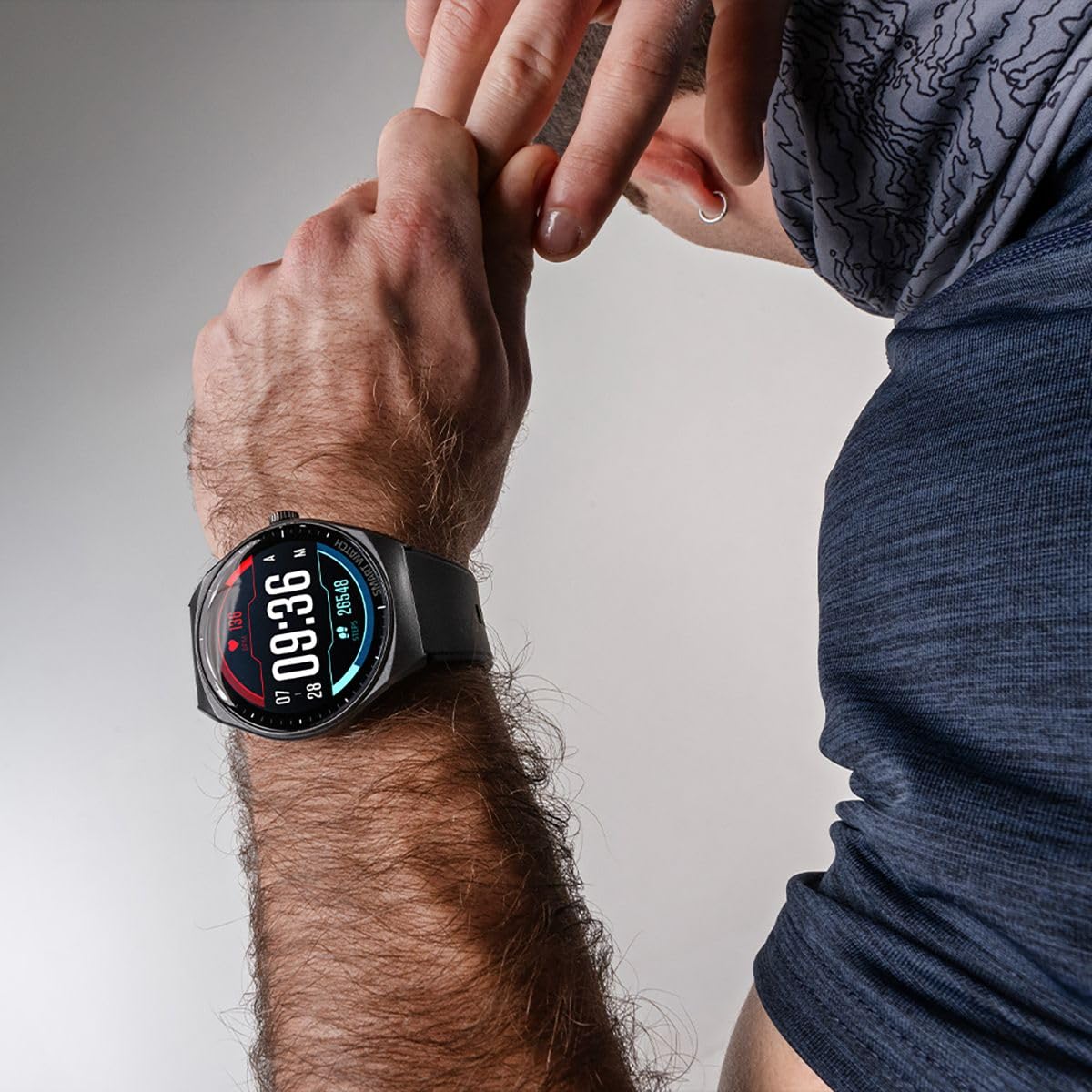 Smartwatch STF Kronos Trek Negro Reloj Inteligente