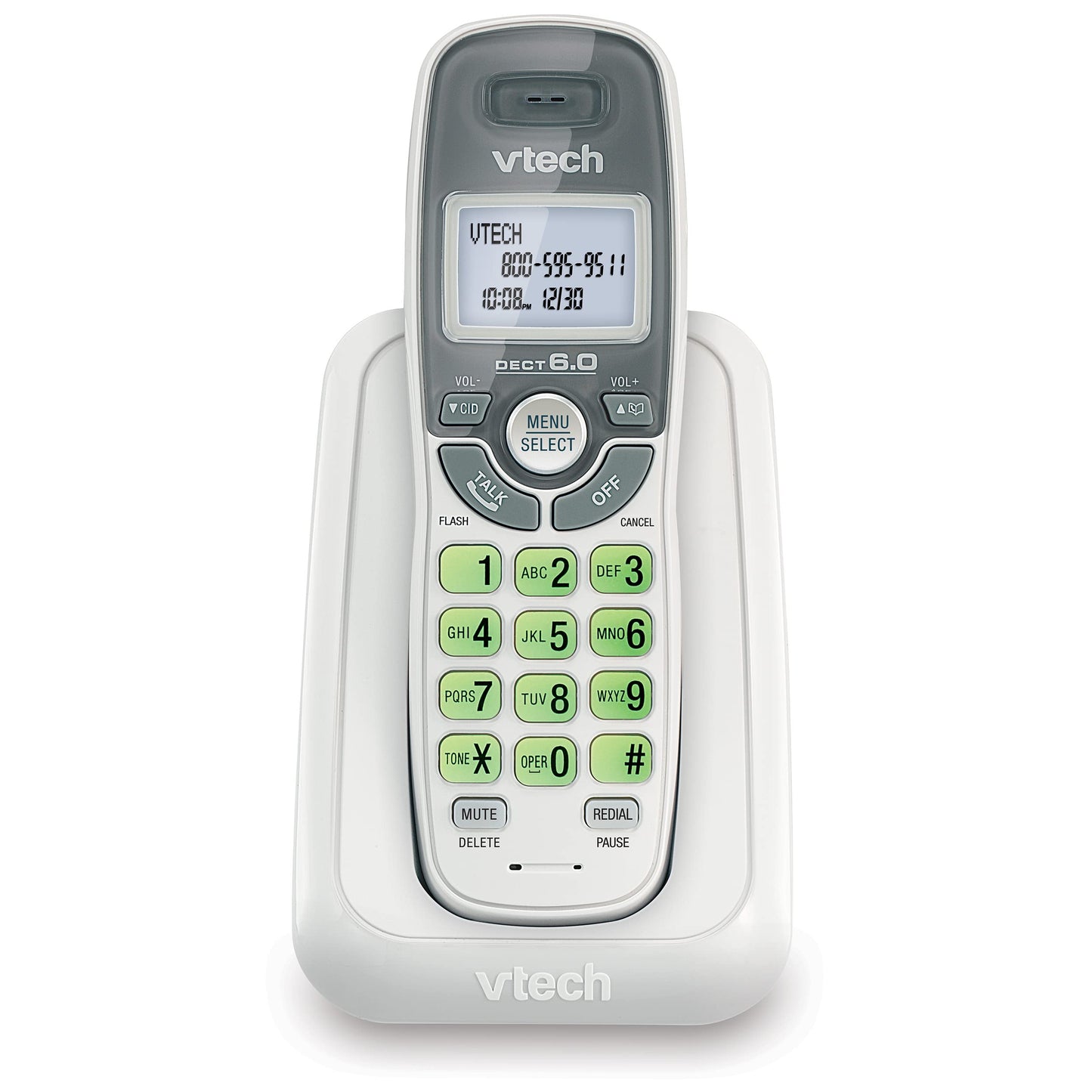 Telefono Inalambrico Vtech Detec 6.0 Digital Cs6114 Blanco