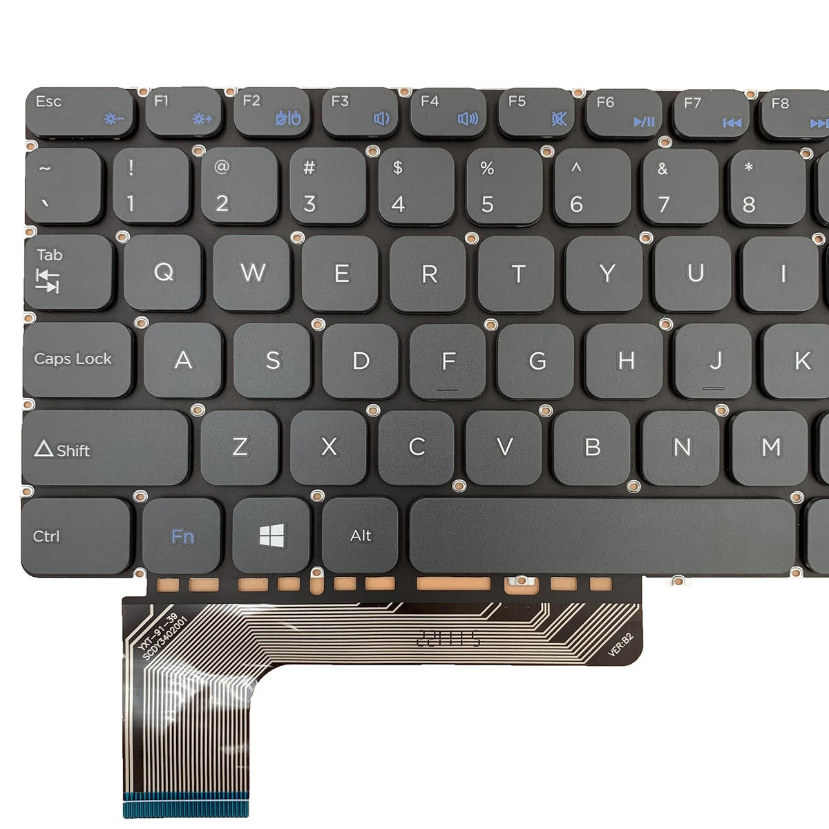 Teclado de Repuesto Siakoocty Gris para Portátil USA