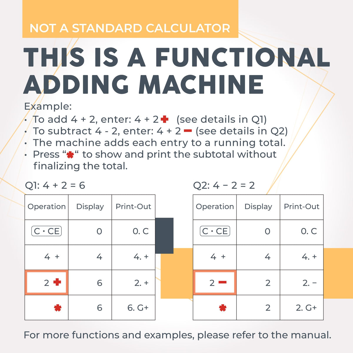 CATIGA - Calculadora de impresión 2025 Nueva y actualizada máquina de añadir 10 Llaves, calculadora de computadora para Oficina en casa con impresión en Rollo de Papel, Contabilidad, finanzas