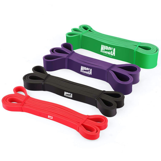 Hirola Liga de Resistencia V3 para Ejercicio, Bandas de Resistencia para Ejercicio en Casa o Gimnasio, Ligas para Hacer dominadas Pull Up. Liga de Entrenamiento (Set de 4 Ligas)