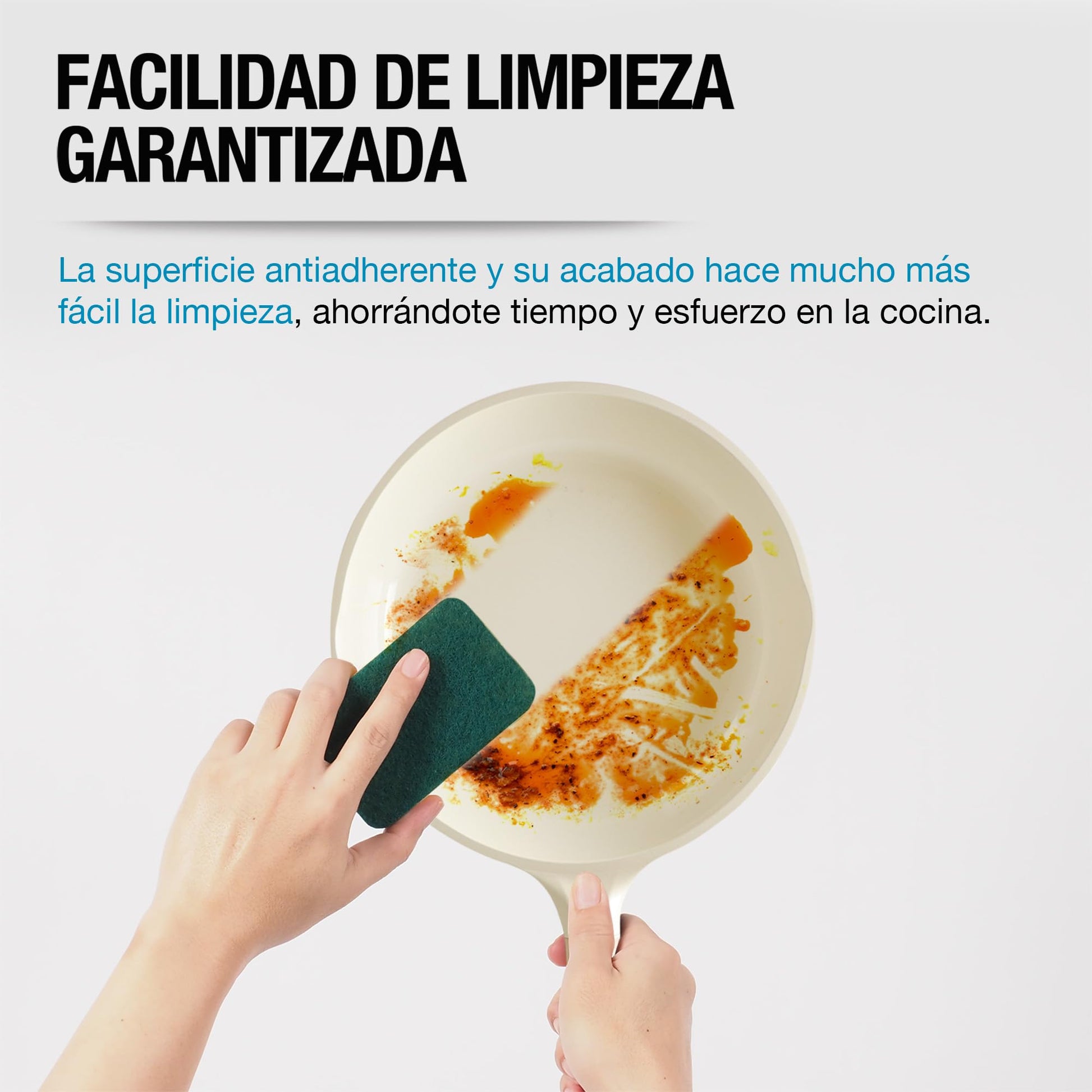 CASA LITUS Batería de Cocina con Cubierta de Cerámica Antiadherente (10 Piezas), Incluye 3 Sartenes, Olla, Cacerola, Vaporera, Tapas y Espátula, para Estufa de Fuego e Inducción, Libre de PFOAs y BPA