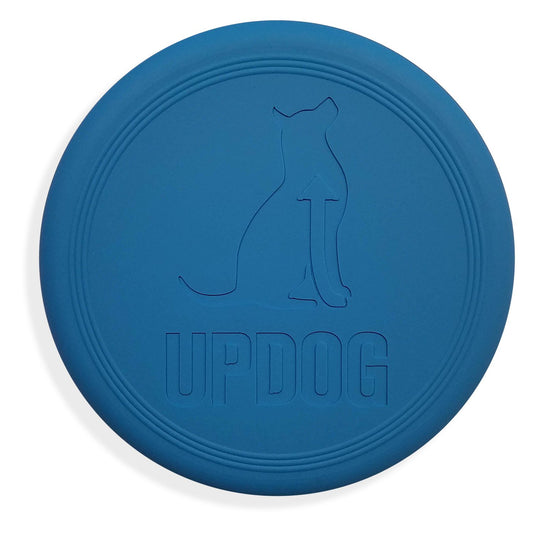 Frisbee para perros, fabricado en Estados Unidos, disco volador pequeño de 15,2 cm para perros (azul)