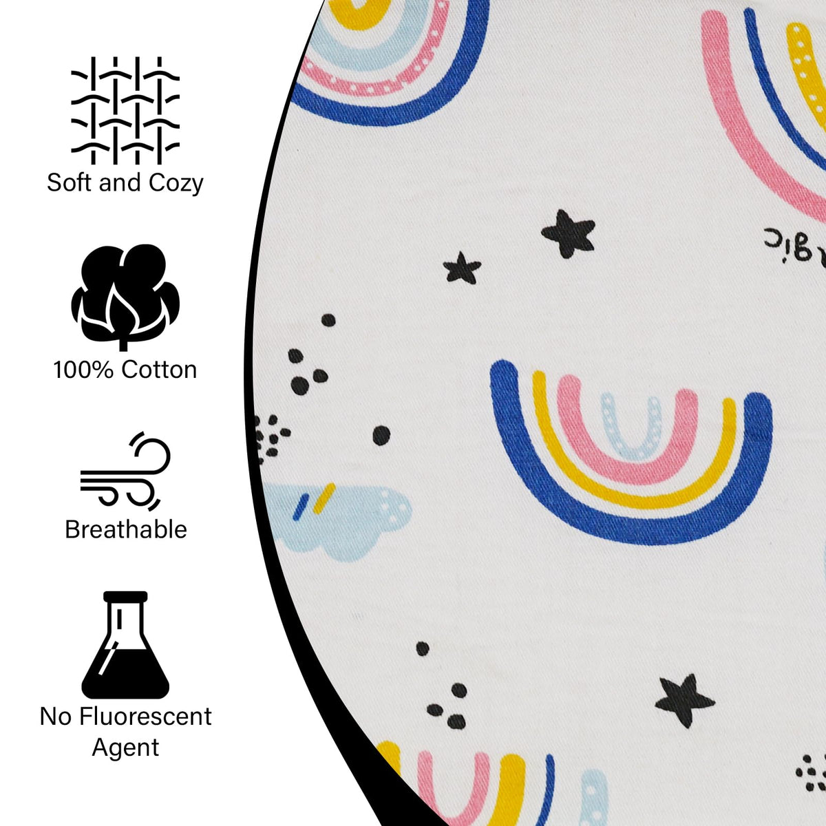 Funda para Correa de Bebé CUXFLS Arco Iris Rosa Almohadilla de Cinturón de Seguridad para Niños