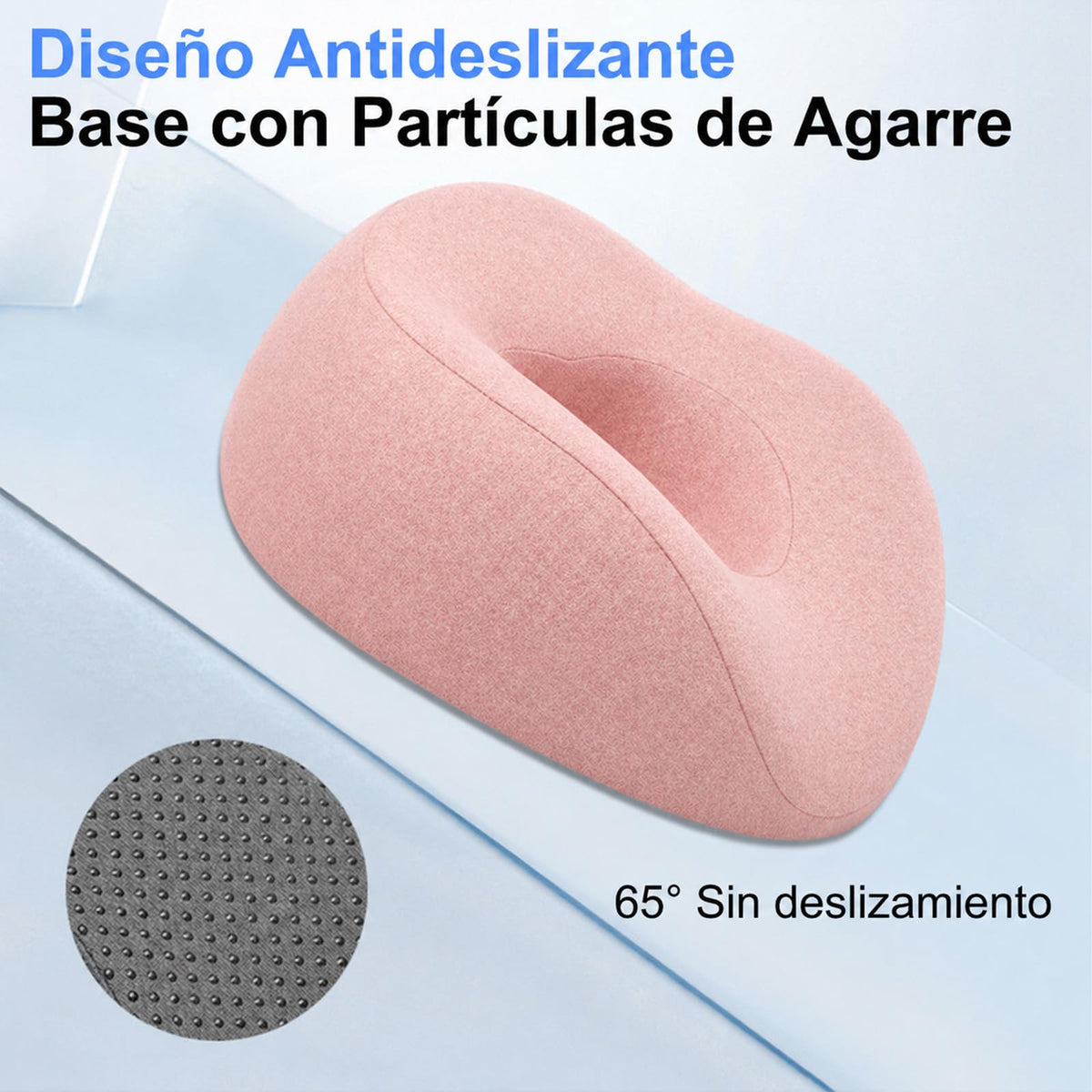 Reposacabezas de Masaje YFTSHK Blanco Ergonómico de Memory Foam con Funda Lavable para Mujer
