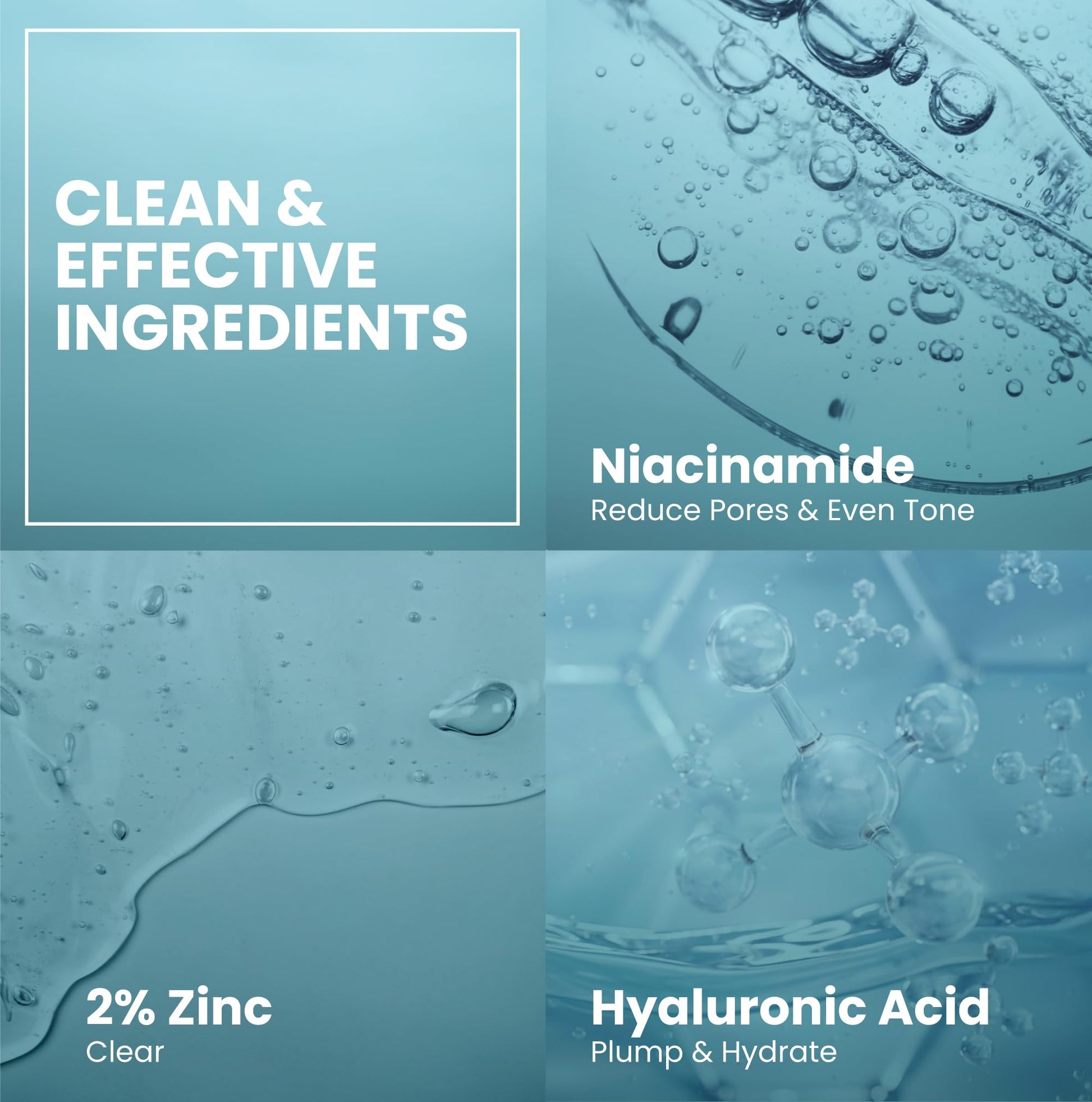 Potent 12% Niacinamide Serum with Zinc PCA and Hyaluronic Acid - Skin Tone Evenness, Pore Minimization, Fine Line Reduction, Oil Control, Hydration - 2 Oz (2 Pack)