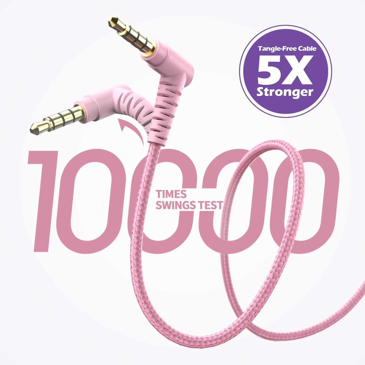 Auriculares Diadema AILIHEN Púrpura Rosa con Micrófono Plegables Ajustables para Niños