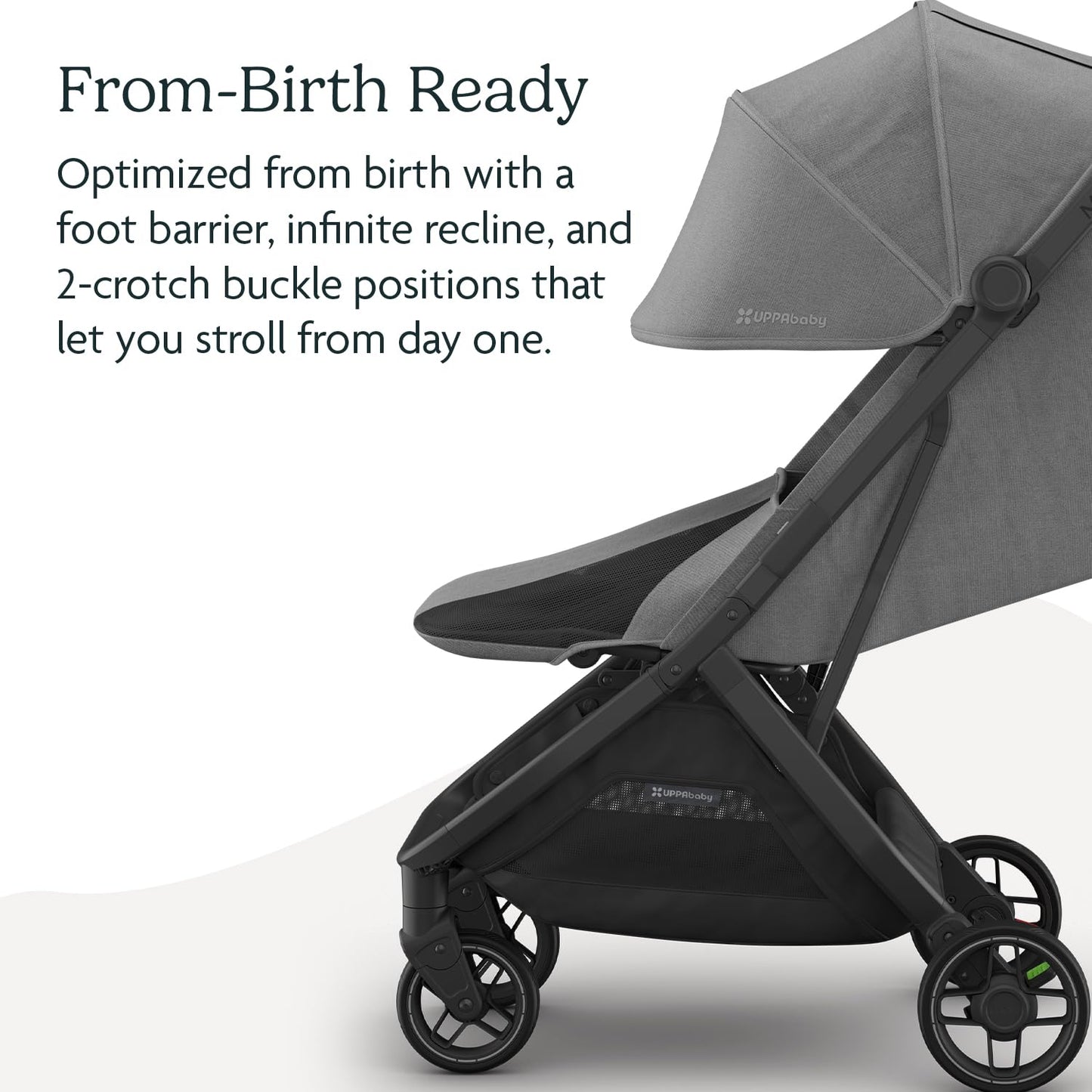 Carriola de Viaje UPPAbaby Minu Greyson Diseño Ligero y Compacto para Bebé desde el Nacimiento