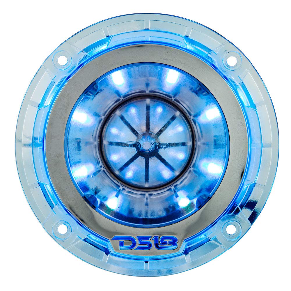 DS18 PRO-TW4L RGB Super altavoz de agudos - 1.75 pulgadas, marco de policarbonato y diafragma de titanio, 560 W máximo, 280 W RMS, 4 ohmios, cruce integrado - Los tweeters PRO son los mejores del mercado de audio profesional (1 altavoz)