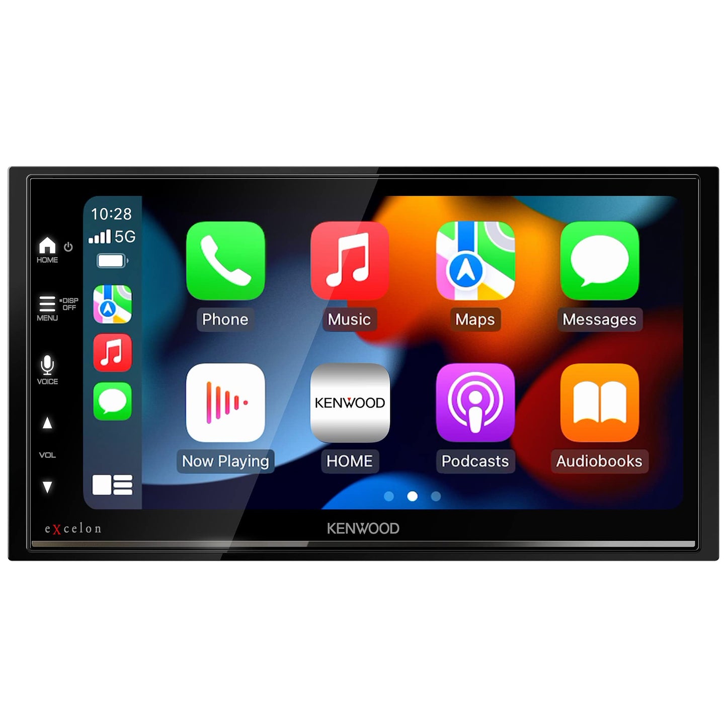 KENWOOD DMX709S eXcelon pantalla táctil capacitiva de 17,7 cm, estéreo de coche, CarPlay y Android Auto, Bluetooth, radio AM/FM HD, reproductor MP3, puerto USB, doble DIN, ecualizador de 13 bandas