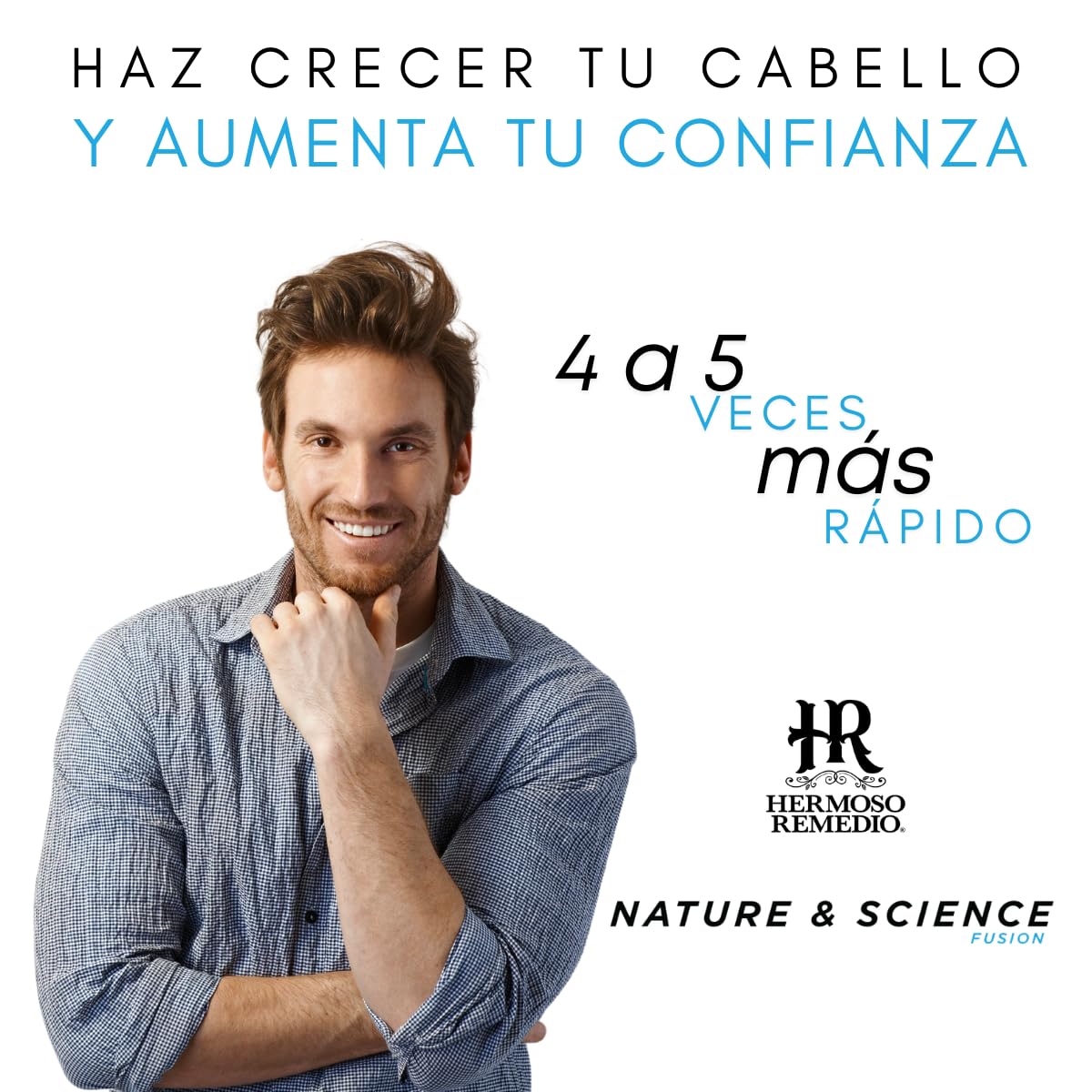 Shampoo Acondicionador HR Hermoso Remedio Crecimiento y Reparación Cabello Verde Sin Sal y Parabenos