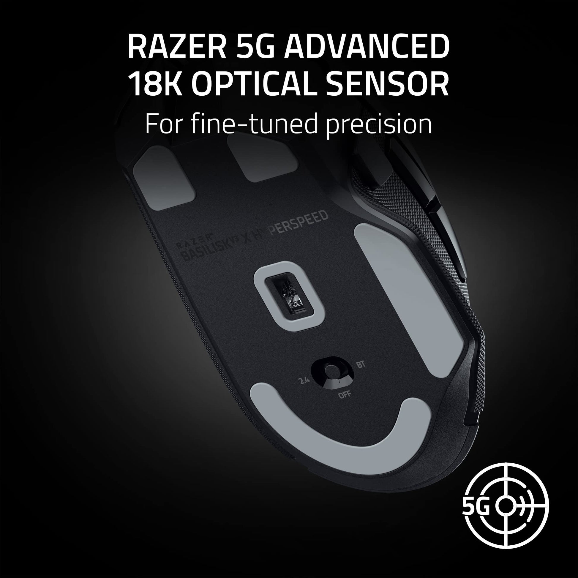 Mouse inalámbrico Razer Basilisk V3 X Negro personalizable para juegos