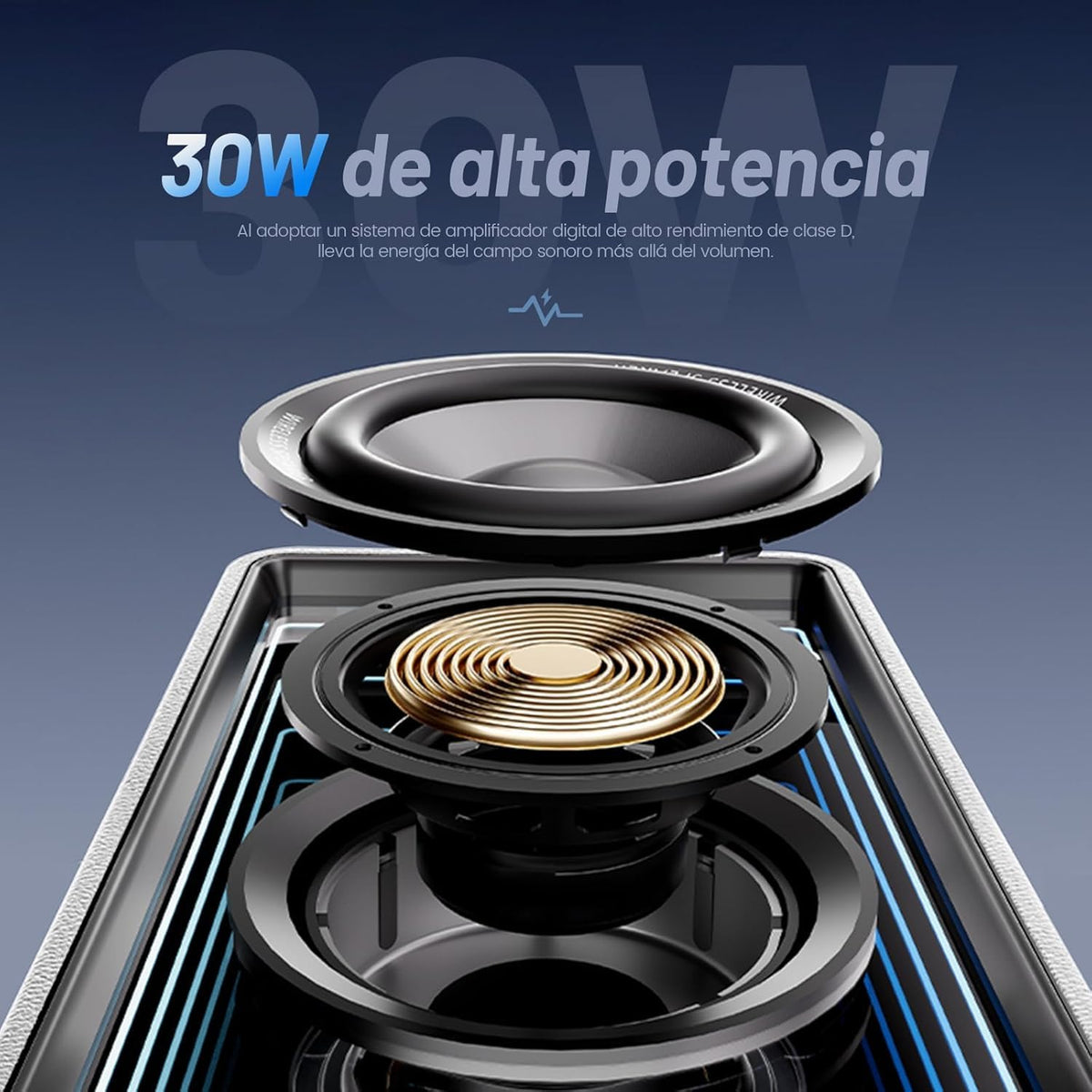 Altavoces de Estantería Philips RGB Subwoofer 20W y Tweeter 10W con Bluetooth y TWS