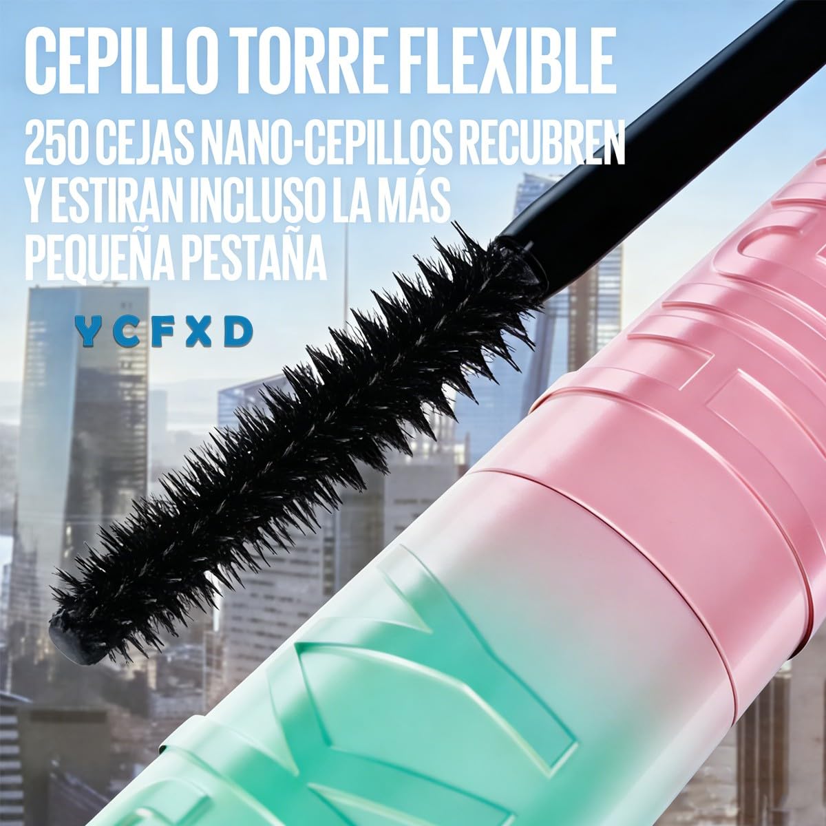 3PCS Máscara de Pestañas, A Prueba de Agua, 24H Larga Duración, Volumen y Alargamiento 3D, Libre de Grumos,con 300 Cerdas para Principiantes, Apt para Ojos Sensibles y Lentes de Contacto, Color Negro