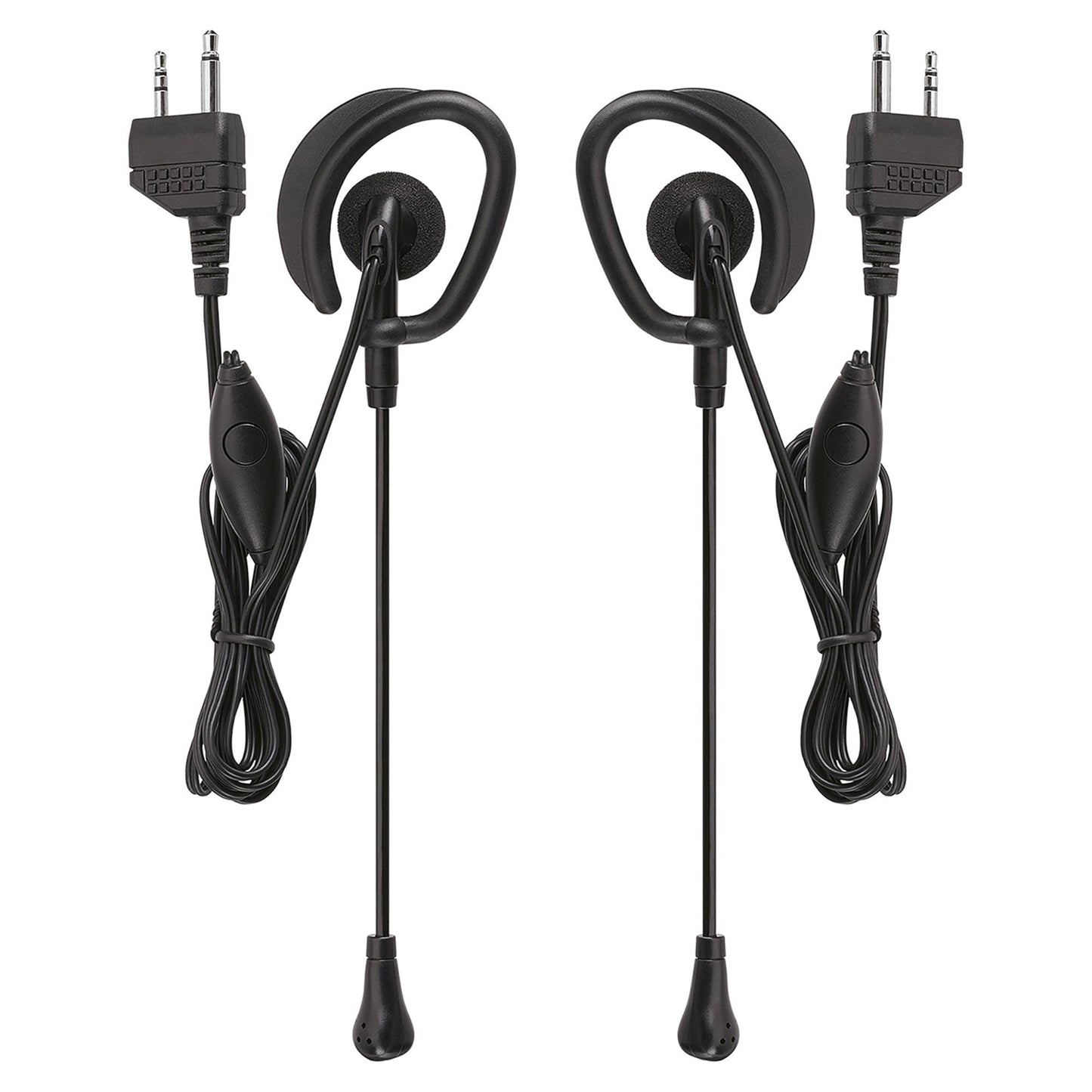 Auricular Básico Midland Negro 2 Pack para Radio de 2 Vías
