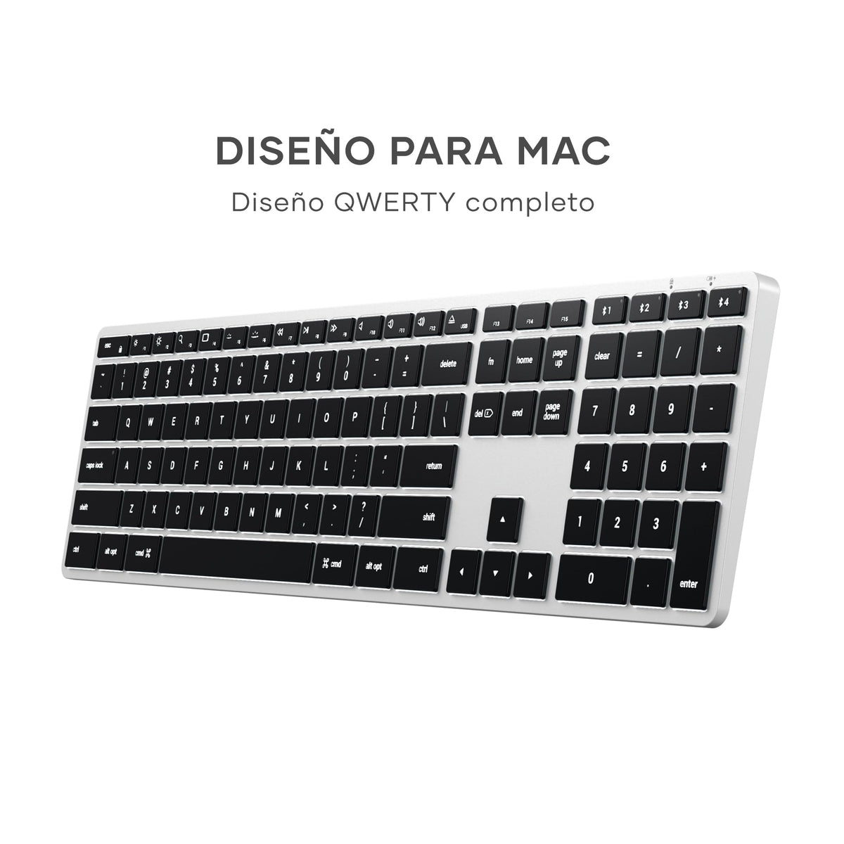 Teclado Bluetooth Satechi Plata Retroiluminado Slim X3