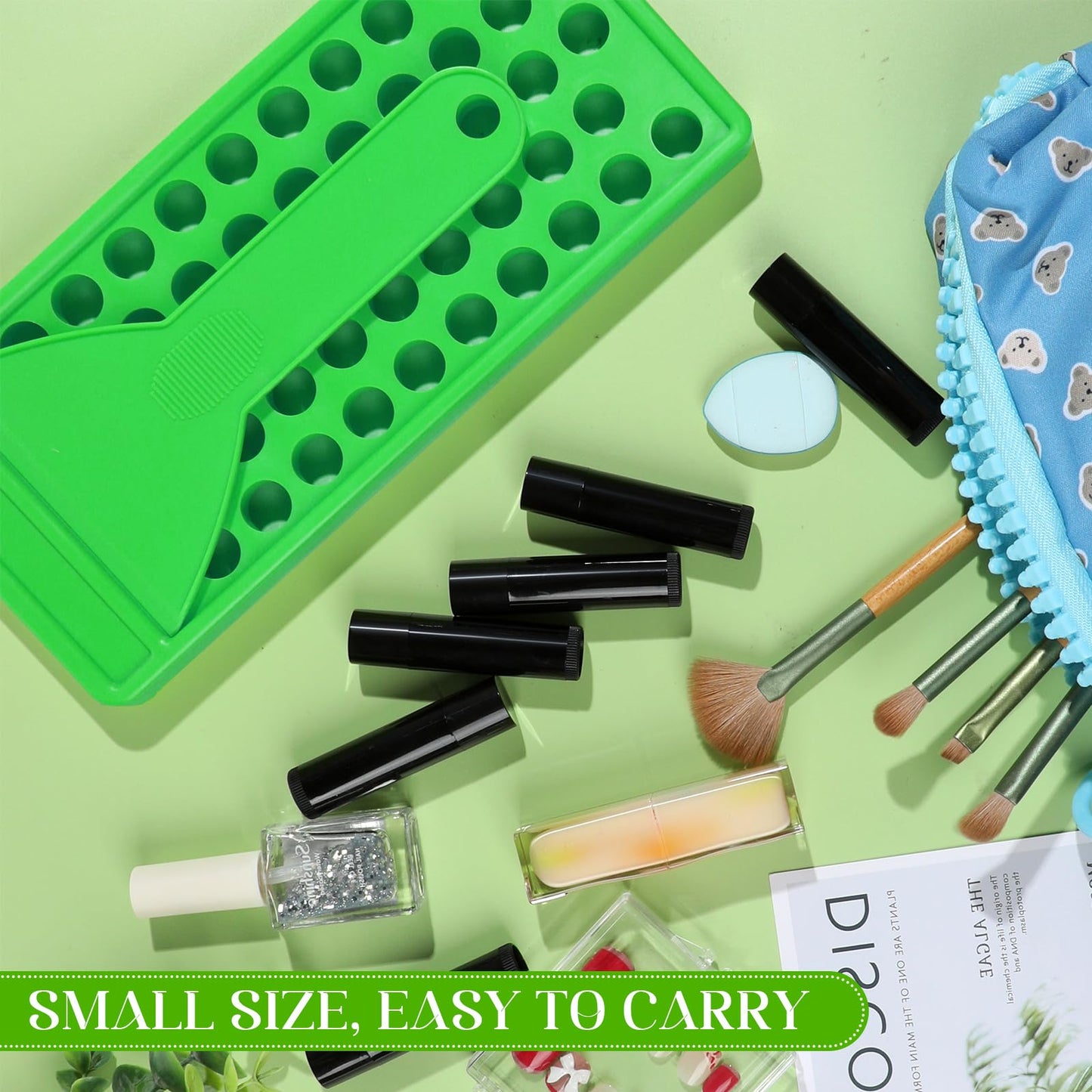 Kit de Elaboración de Bálsamo Labial Megitzuu Transparente con Moldes y Bandeja de Llenado