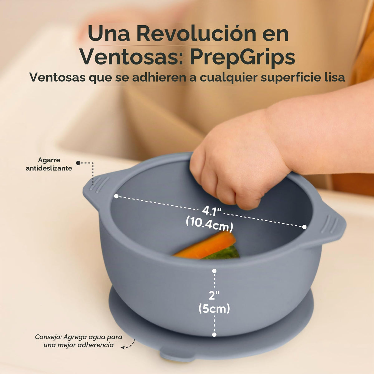 KeaBabies - Juego de 2 cuencos para bebé con succiones, tapas, cuencos de succión de silicona para bebés, niñas, niños, silicona de grado alimenticio, sin BPA, aptos para lavaplatos, esenciales para