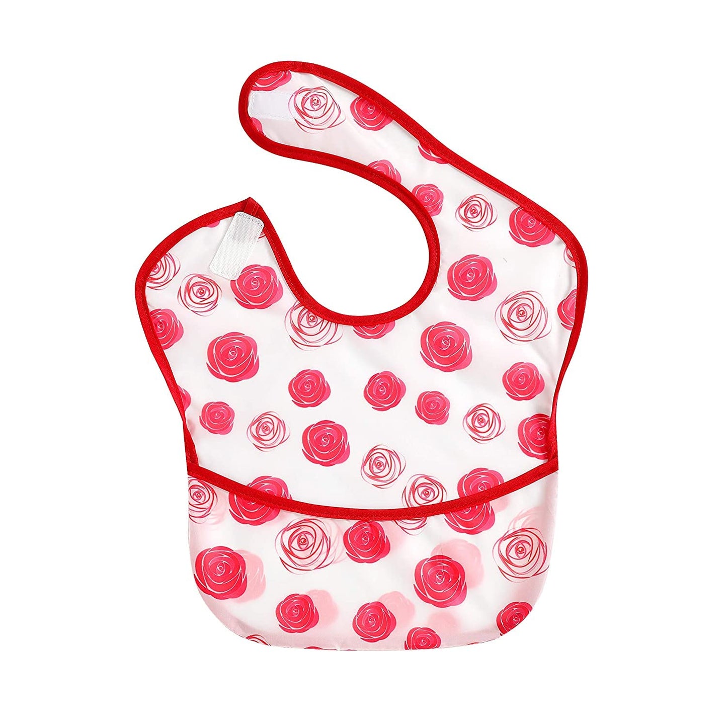 PandaEar - Paquete de 3 baberos súper ligeros para bebé, impermeable, lavable, resistente a las manchas y al olor de 12 a 48 meses (niña)