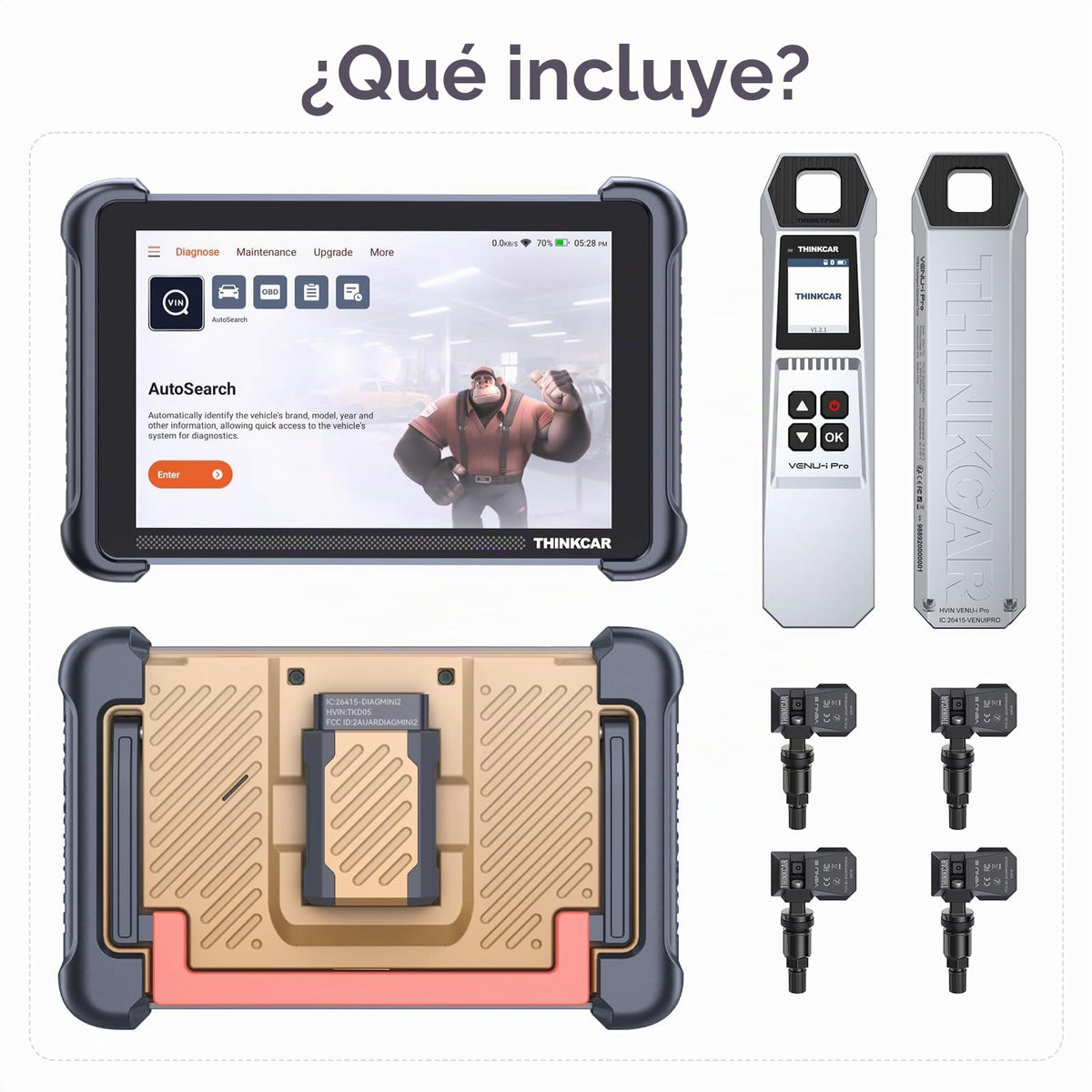 Herramienta de Diagnóstico THINKSCAN 689BT TPMS OBD2 Profesional