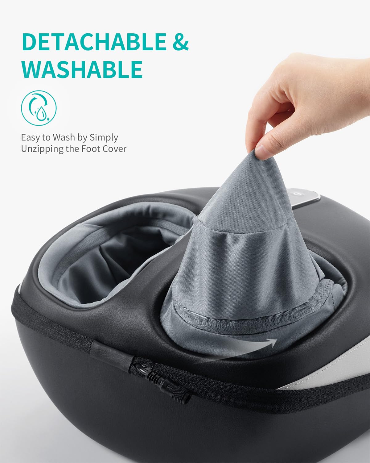 Máquina Masajeadora de Pies Nekteck con Calor y Compresión de Aire Shiatsu para Mujer y Hombre