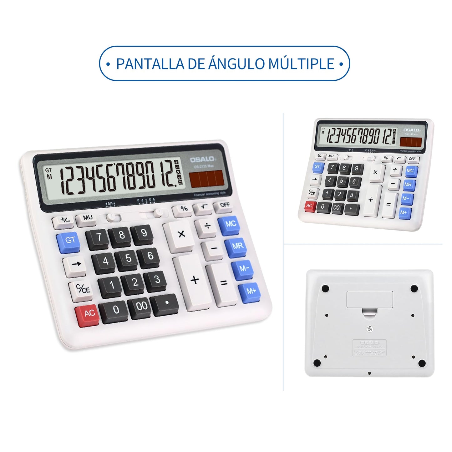 Calculadora de Escritorio Pendancy LCD Extra grande botón de Respuesta Gigante