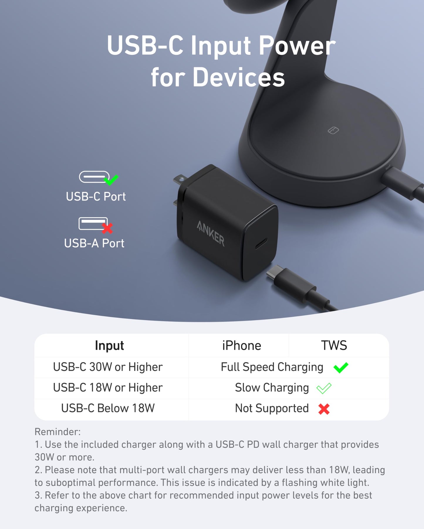 Anker Estación de Carga Inalámbrica 15W, Soporte 2 en 1, Carga Rápida Qi2, Sistema de Carga Dual, Conexión Magnética Segura, Ángulos Ajustables, Diseño Elegante para iPhone 15 Pro y Auriculares TWS