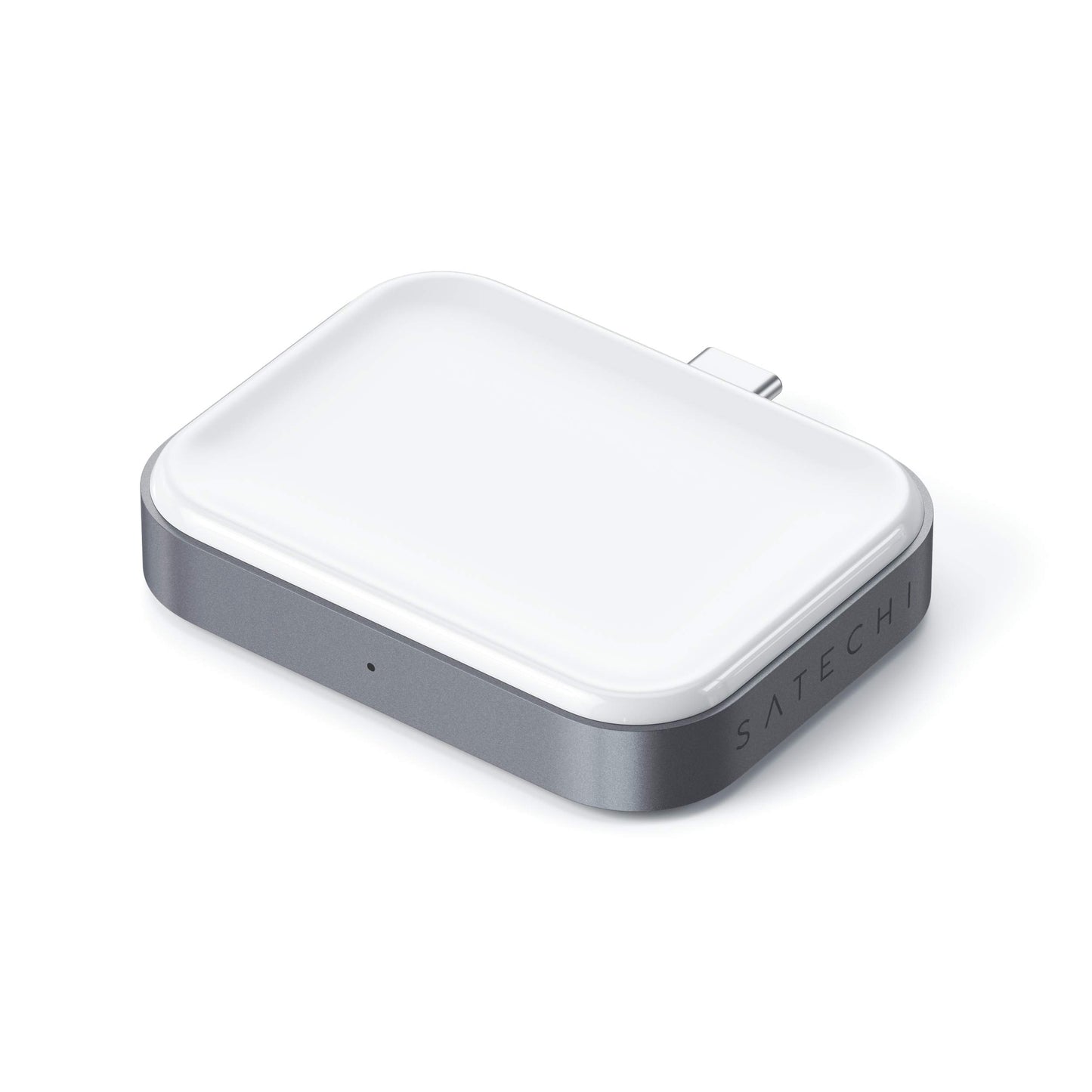 SATECHI Dock de Carga Inalámbrica USB-C - Compatible con Apple AirPods Pro & AirPods 3/2/1 con Funda de Carga Inalámbrica (No Incluida)