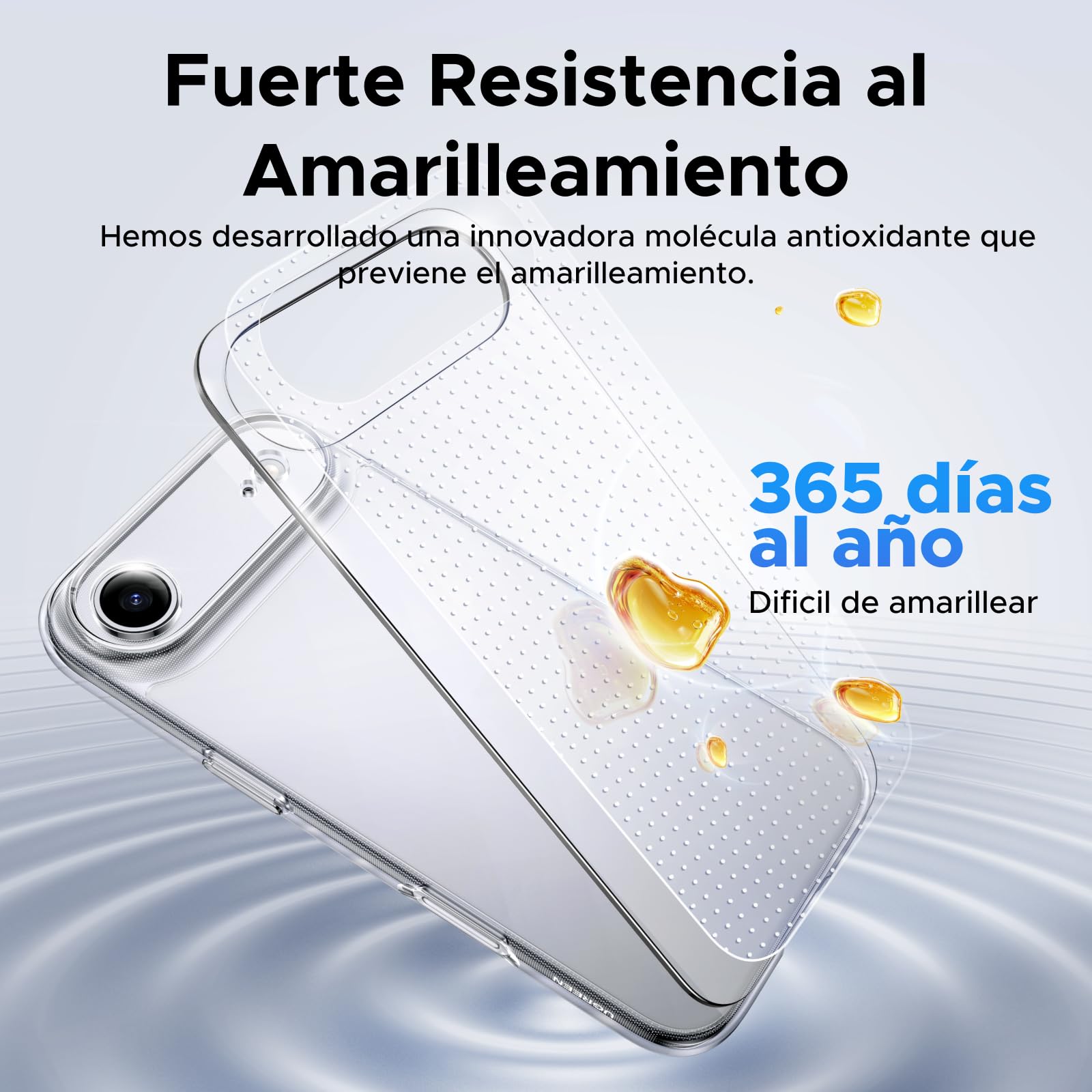 UGREEN Funda para iPhone Air, Transparente Carcasa de TPU, Anti-Amarillo Case, SGS 1.2 m Protección Anti-caídas, HD Bordes Suaves, Antiarañazos, Alta Transparencia con Cámaras Cubiertas