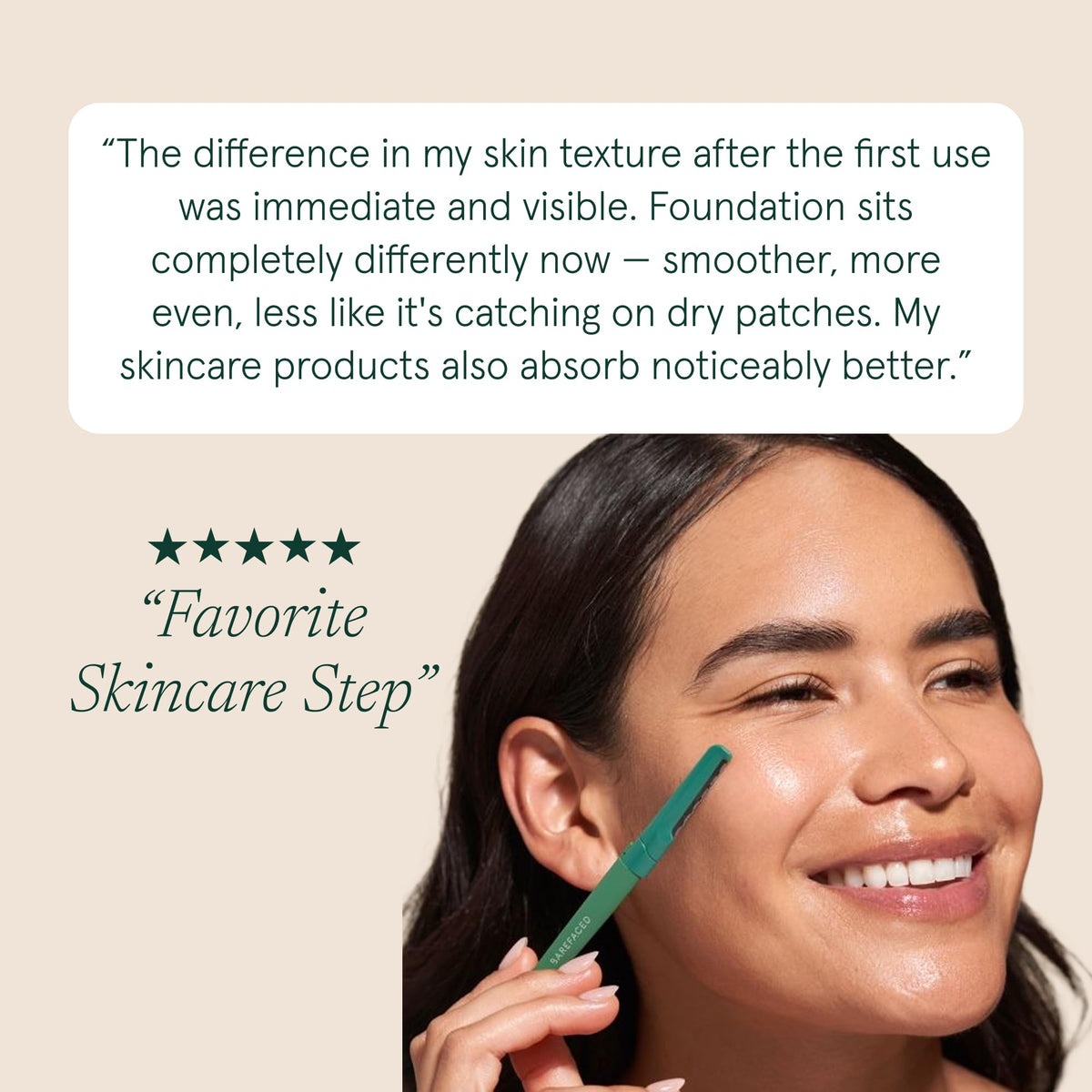 Barefaced Maquinilla de afeitar facial de acero inoxidable para mujer. Elimina la pelusa y la piel muerta, mejora la absorción de los productos para el cuidado de la piel, ilumina la piel y suaviza la