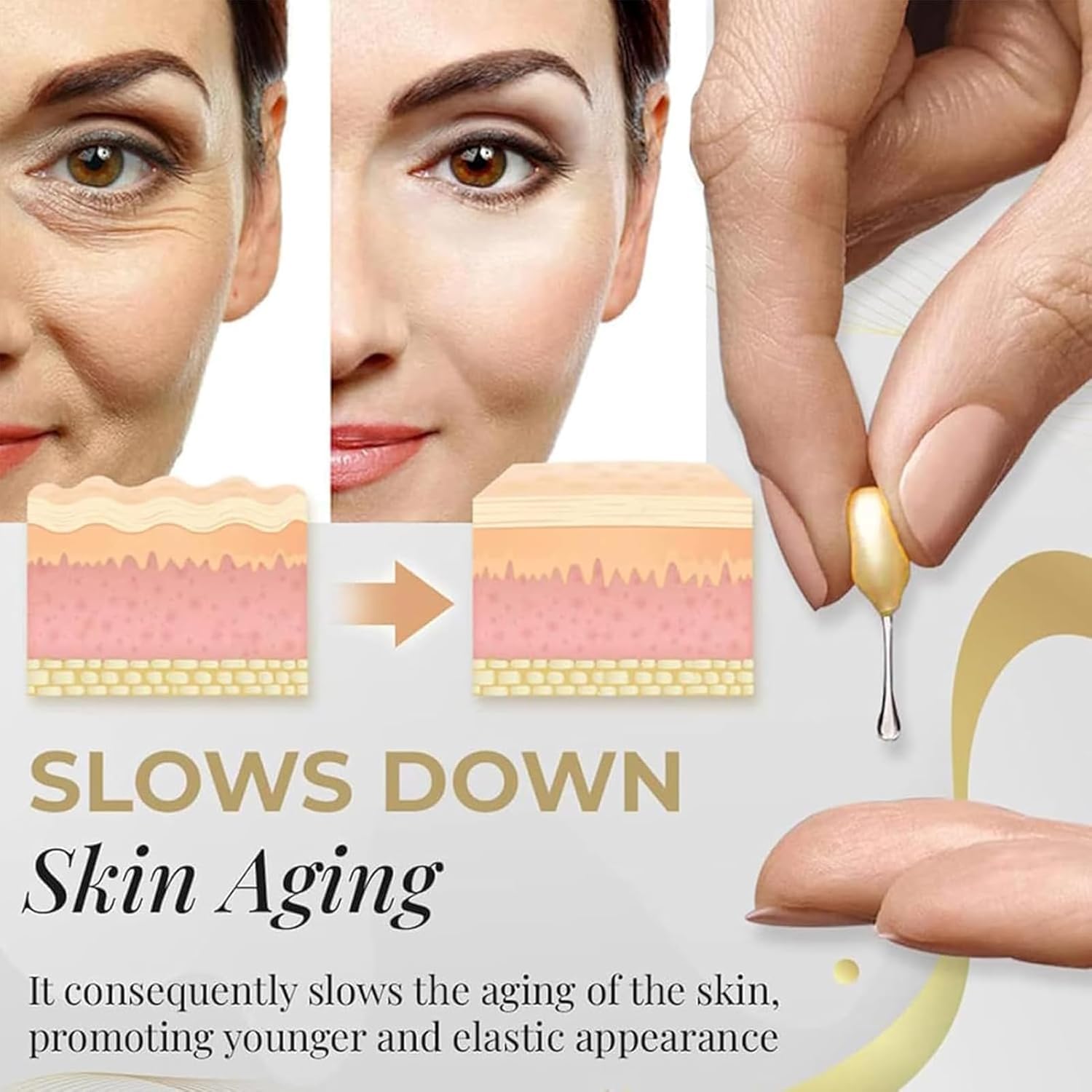 Fullerene Placenta Anti-Aging Capsules with Collagen Serum - Rejuvenate Skin for Youthful Glow | Fullerene Essence Skin Care Set - 2 Boxes
