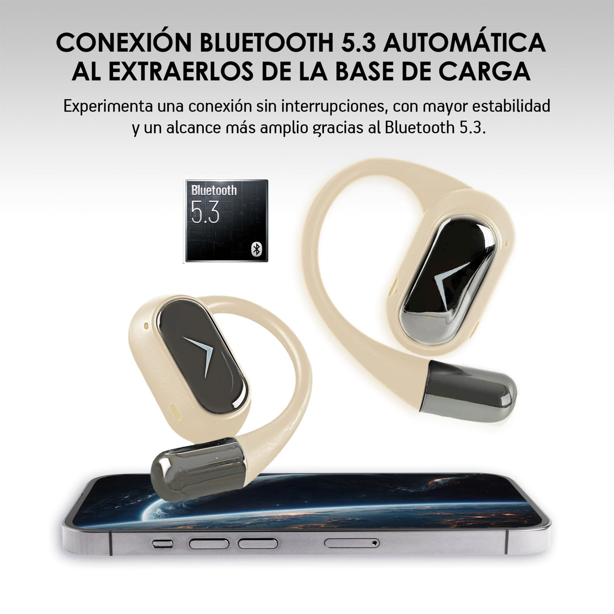 Audífonos Inalámbricos Akane Open Ear Deportivos Bluetooth 5.4 para Correr