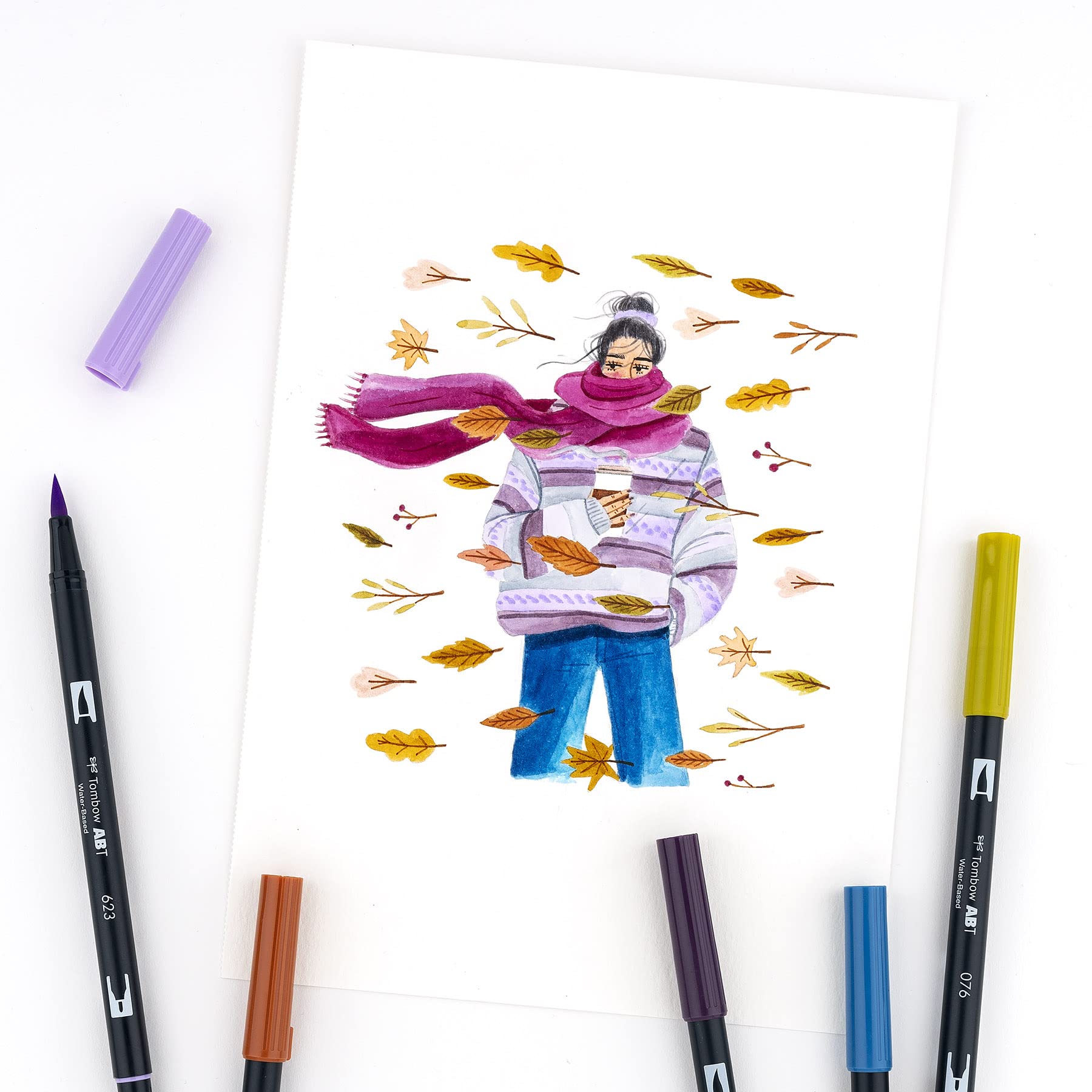 Rotuladores Artísticos Tombow Brillantes Mezclables con Doble Pincel