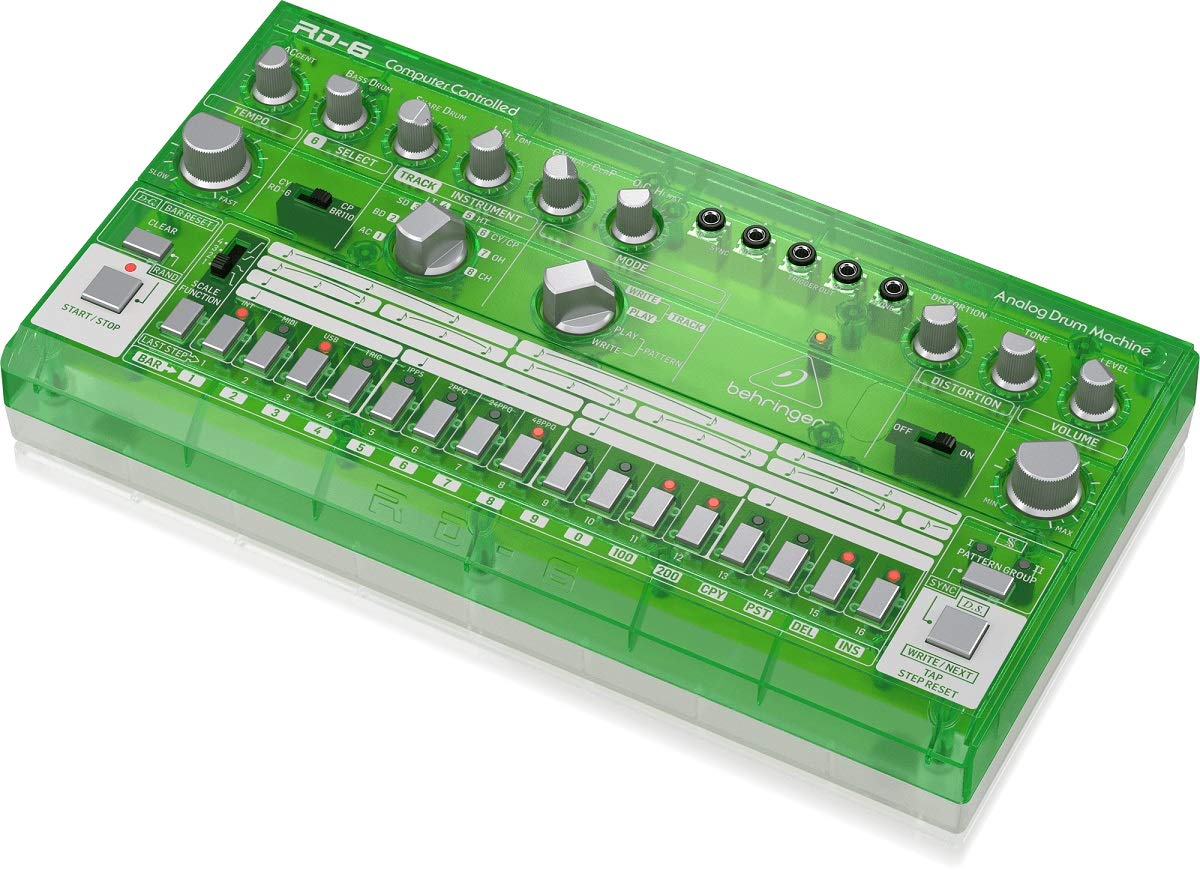 Behringer RD-6-LM Máquina de tambor analógica - Lima translúcida