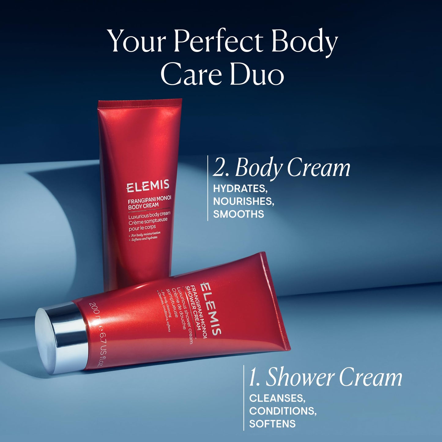 ELEMIS Frangipani Monoi Shower Cream - Luxurious Shower Cream, 6.7 fl. oz.