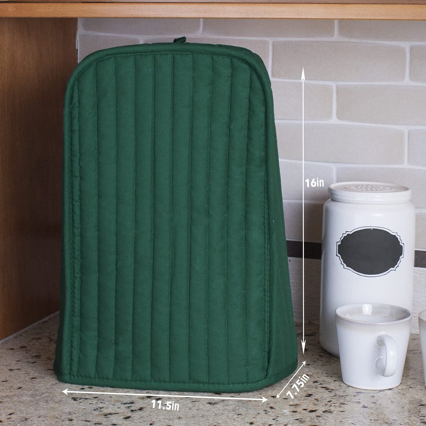 Protector Acolchado Ritz Verde Oscuro para licuadora o máquina de café