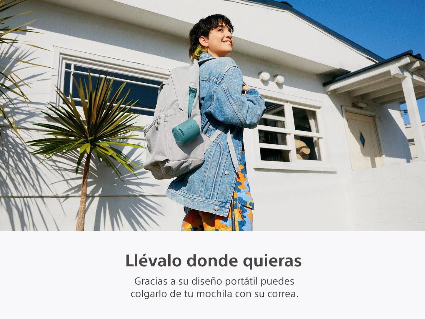 Sony Bocina inalámbrica portátil XB100 Sonido Potente y nítido