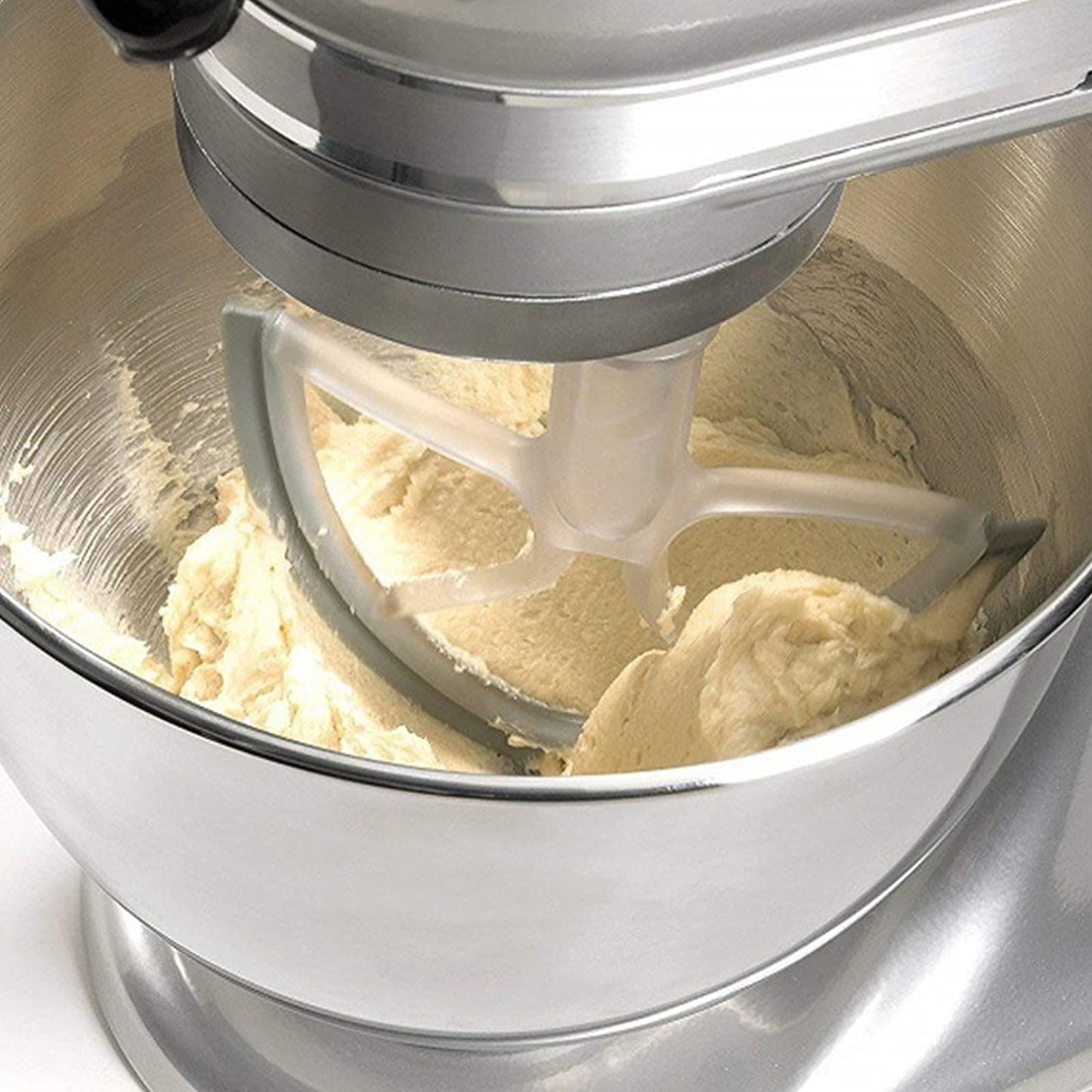 Batidora de Borde Flexible para Kitchenaid, Cabezal Inclinable para Batidora de Pie con Elevador de Tazón 5QT Batidora, Repuesto de Batidora de Mano, Cabezal para Mezcladora de Cocina