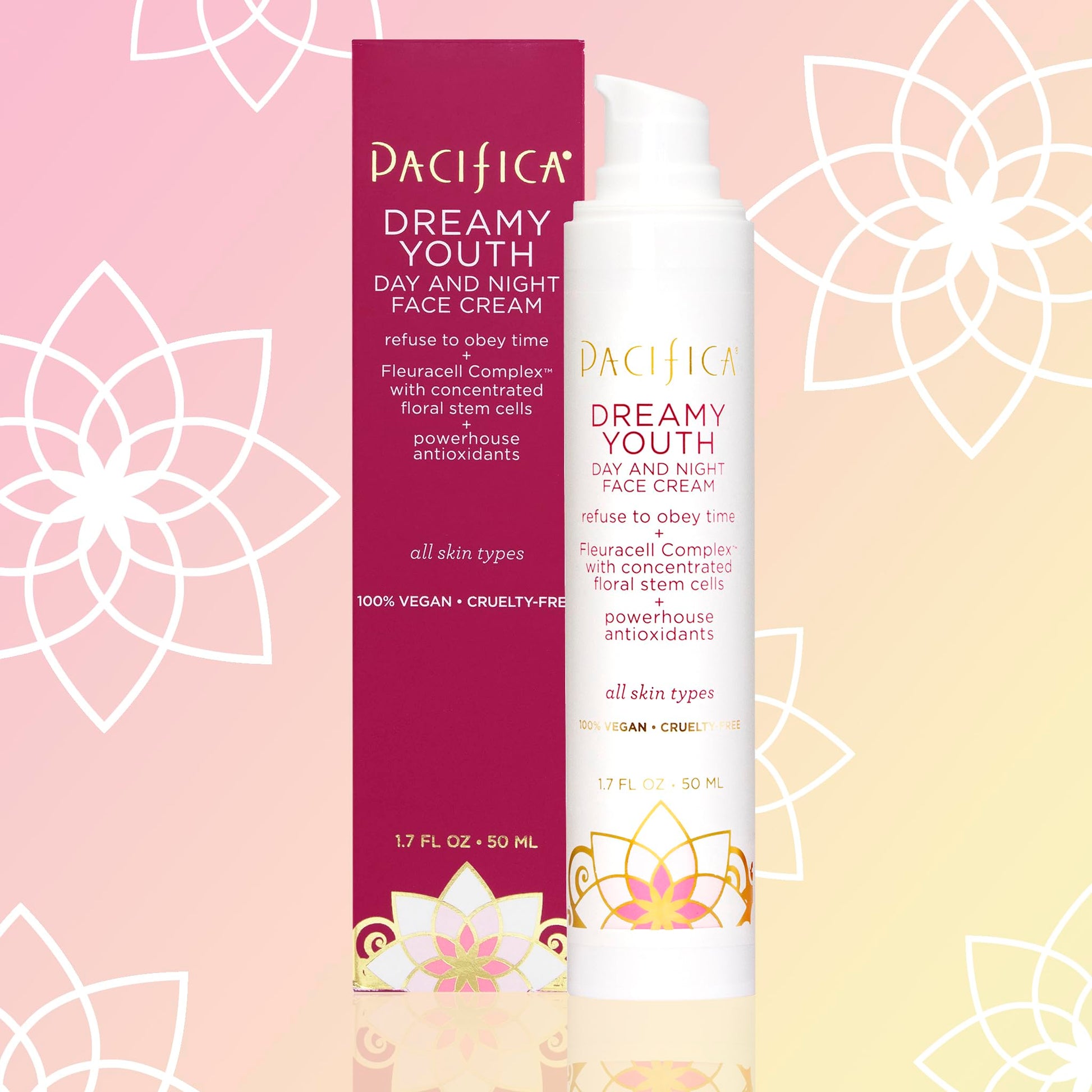Pacifica Beauty Dreamy Youth Day & Night Crema facial, 2 paquetes