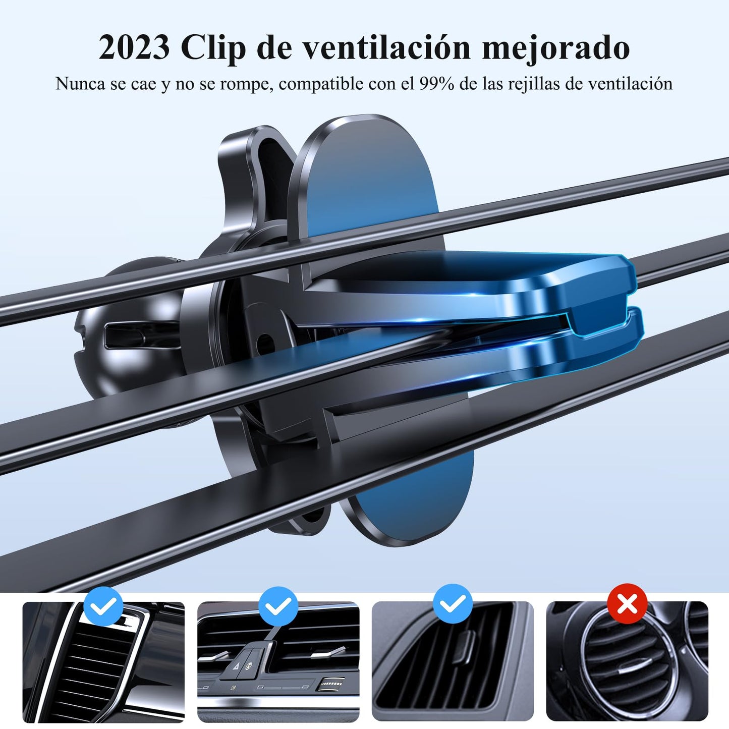 Soporte Celular Miracase Negro 3 en 1 para Automóvil