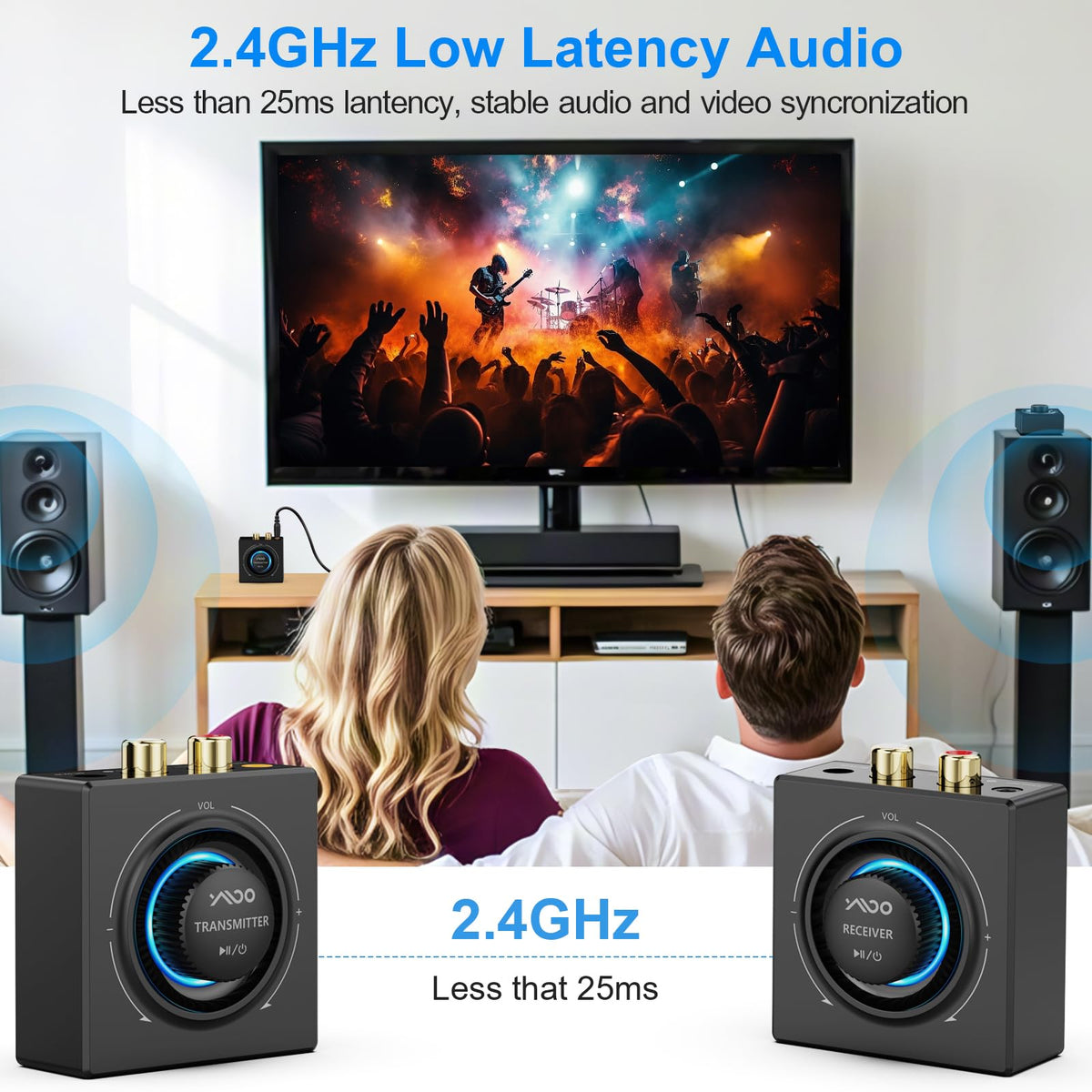 Adaptador de Audio Bluetooth YMOO B07Set 5.3