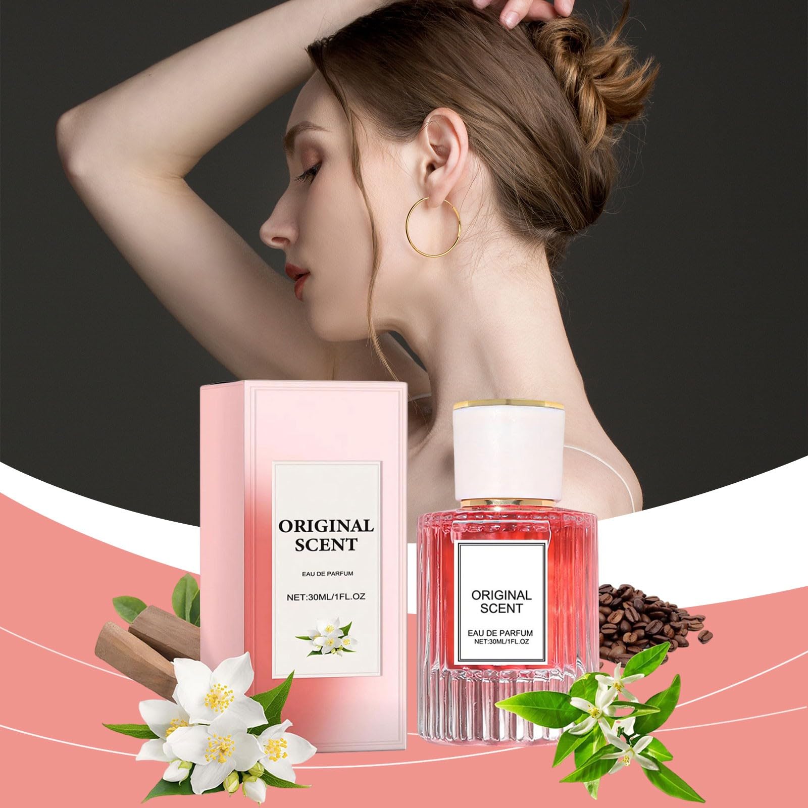Generic Perfume de peonía mujeres Aceite de sésamo fresco Perfume mujer acción prolongada 30ML regalo San Valentín regalo