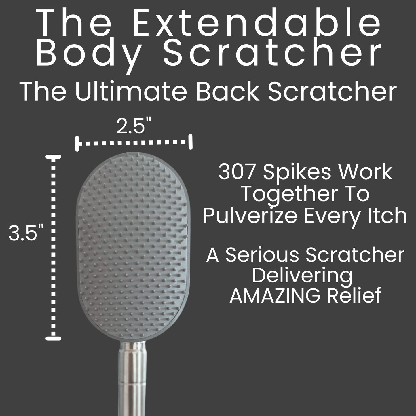 The Body Scratcher The Expansible Scratch Master, Masajeador De Cuero Cabelludo, Masajeador De Espalda Y Exfoliante, Superficie Grande Para Arañazos, Ayuda Con El Estrés Y La Ansiedad, Araña