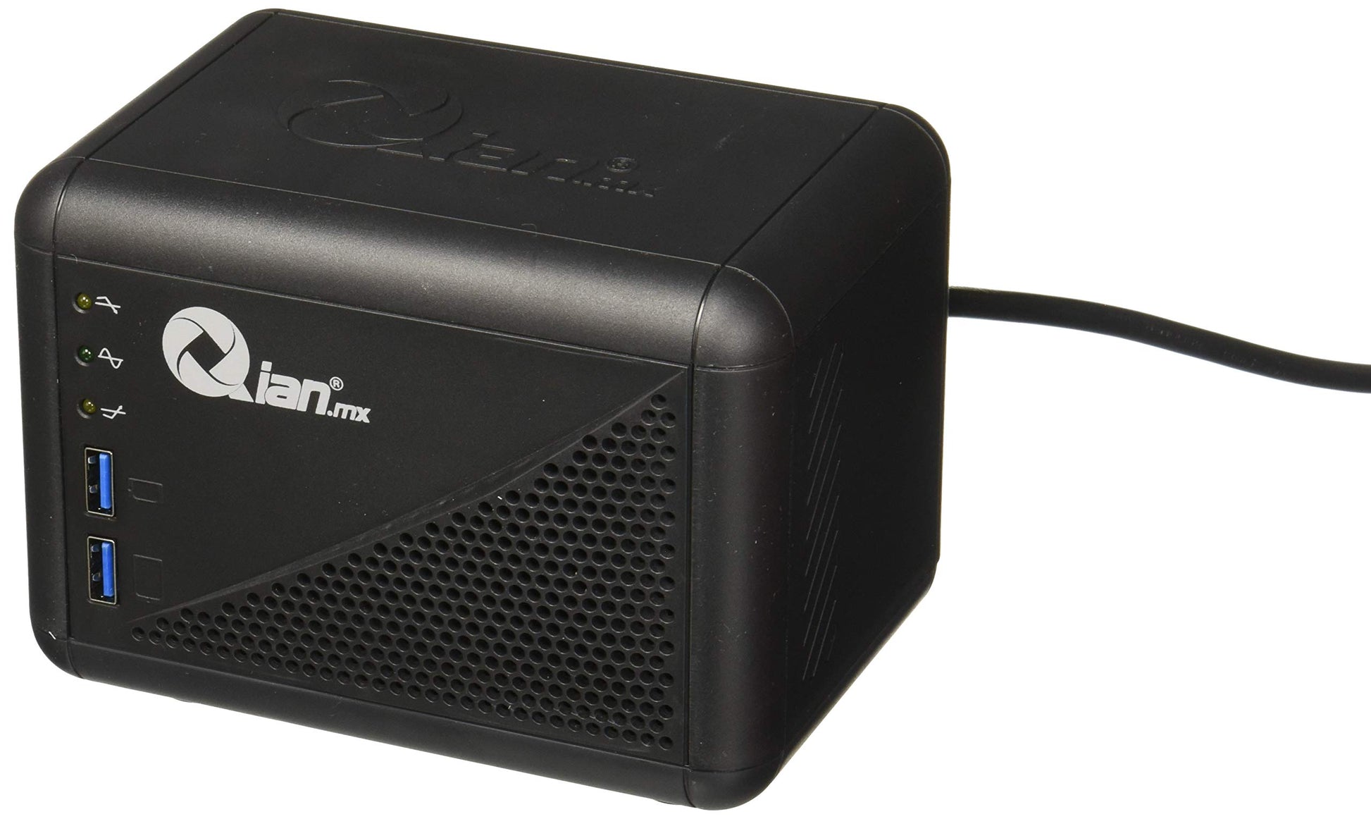 Regulador QIAN.MX Negro 1000va con 8 Contactos y 2 Puertos USB